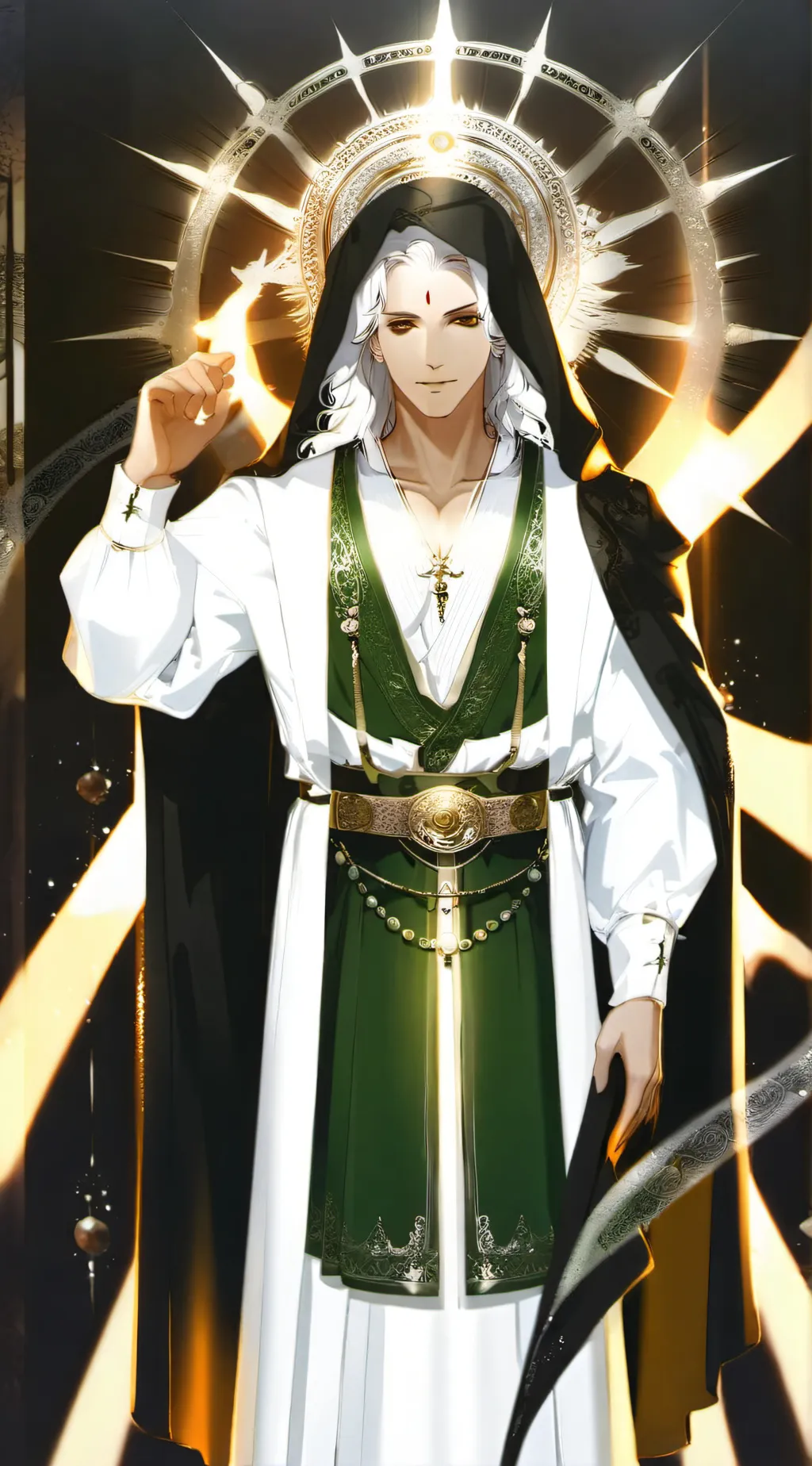 ai character: Aura calculator  background