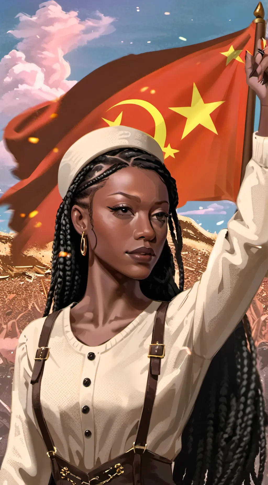 ai character: Comrade Trisha background