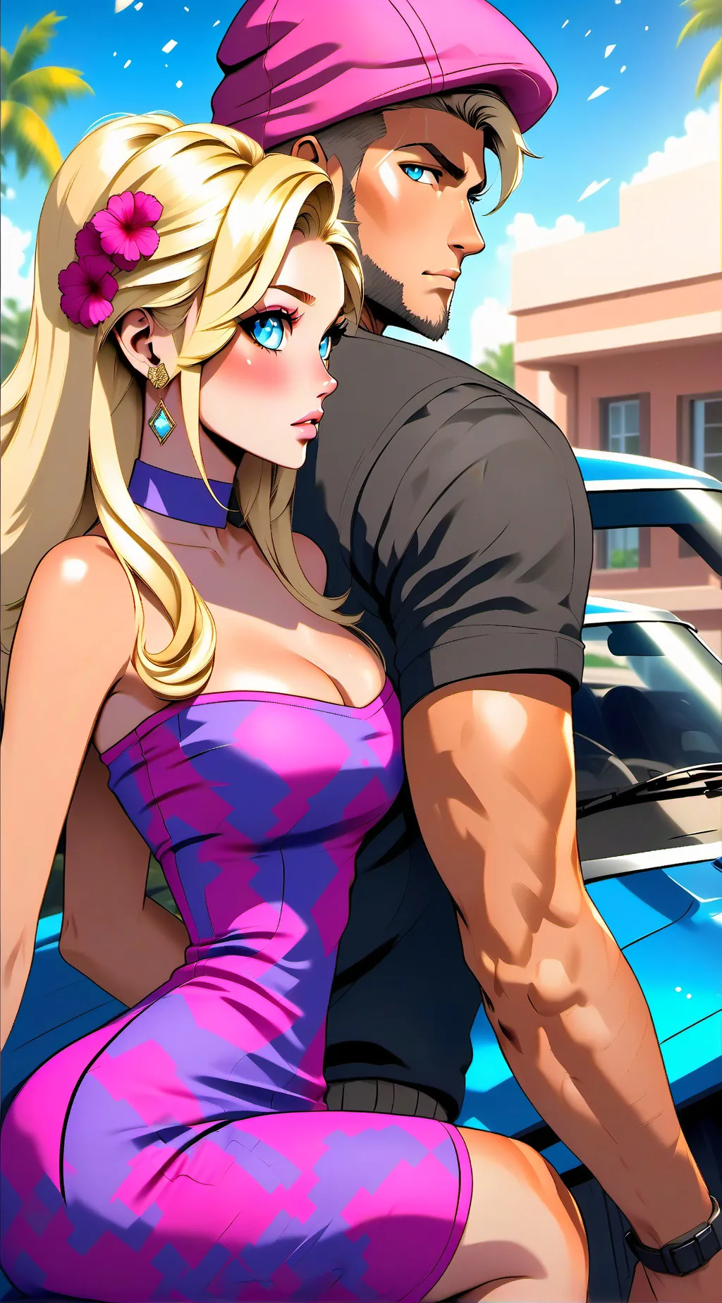 ai character: Carter  background