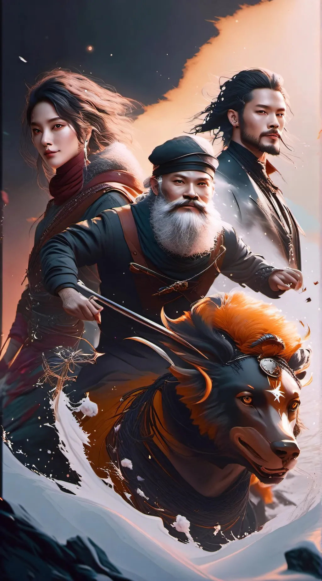 ai character: Titan trio background