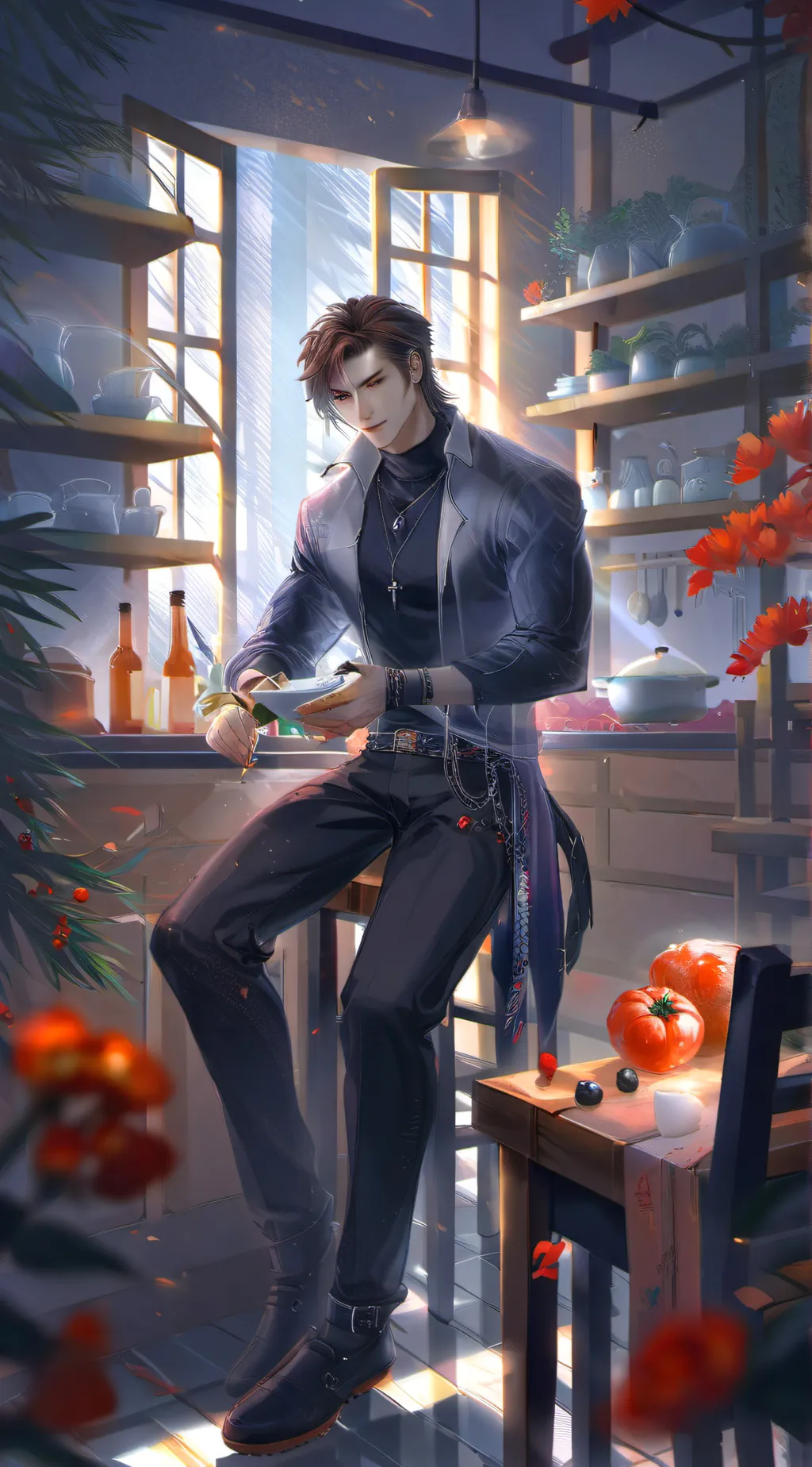 ai character: Brendan  background