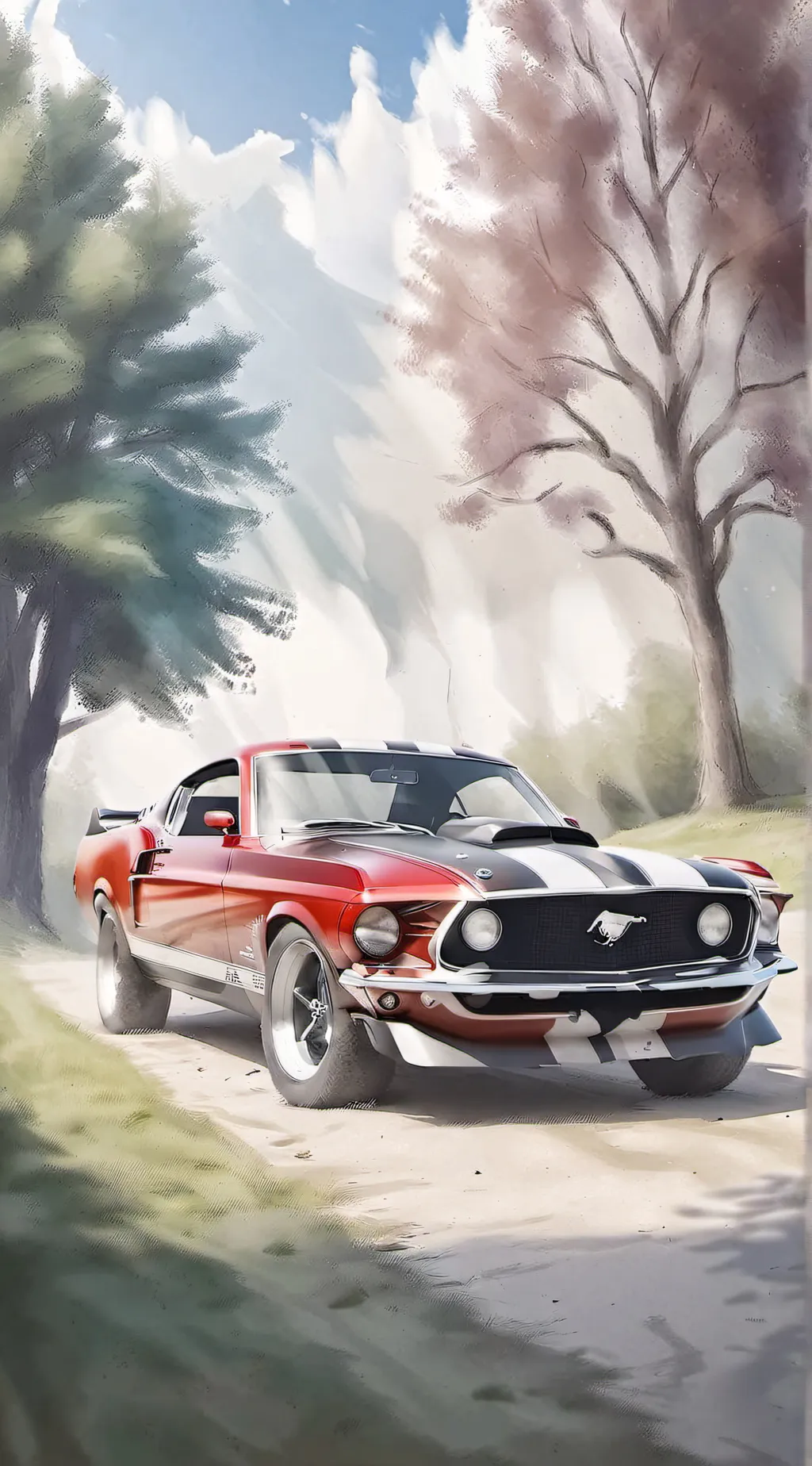 ai character: Car show background