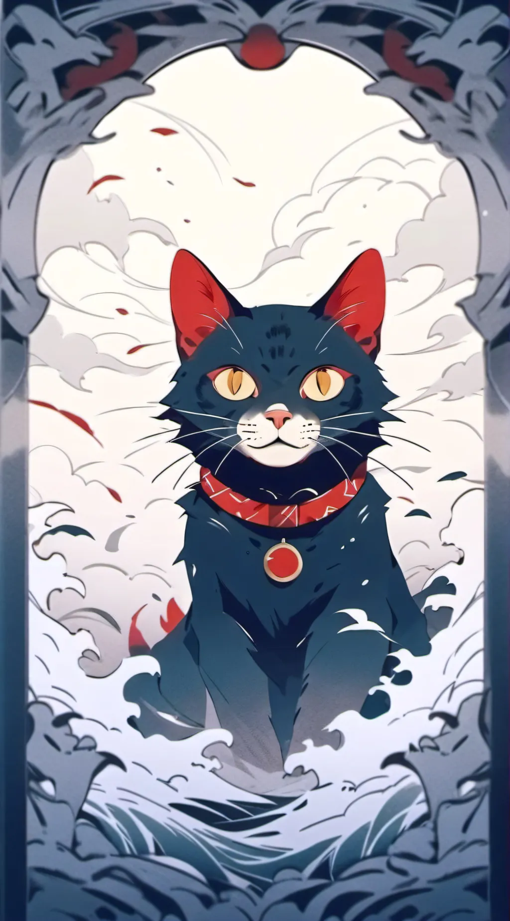 ai character: Hh cat background