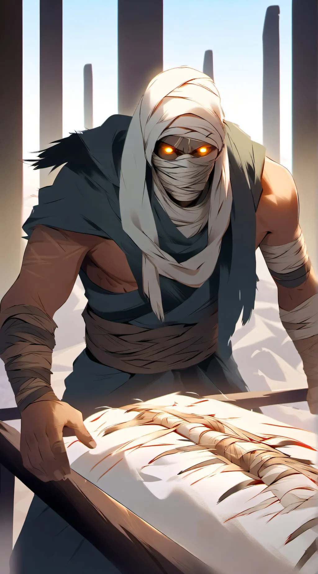 ai character: Amon background