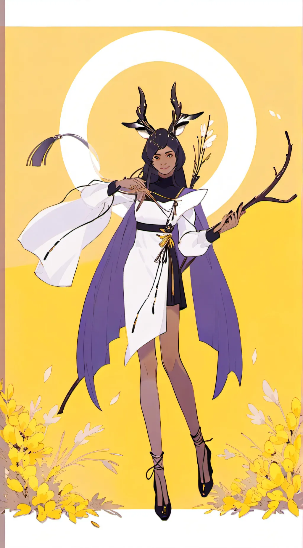 ai character: AURORA HAITANI  background