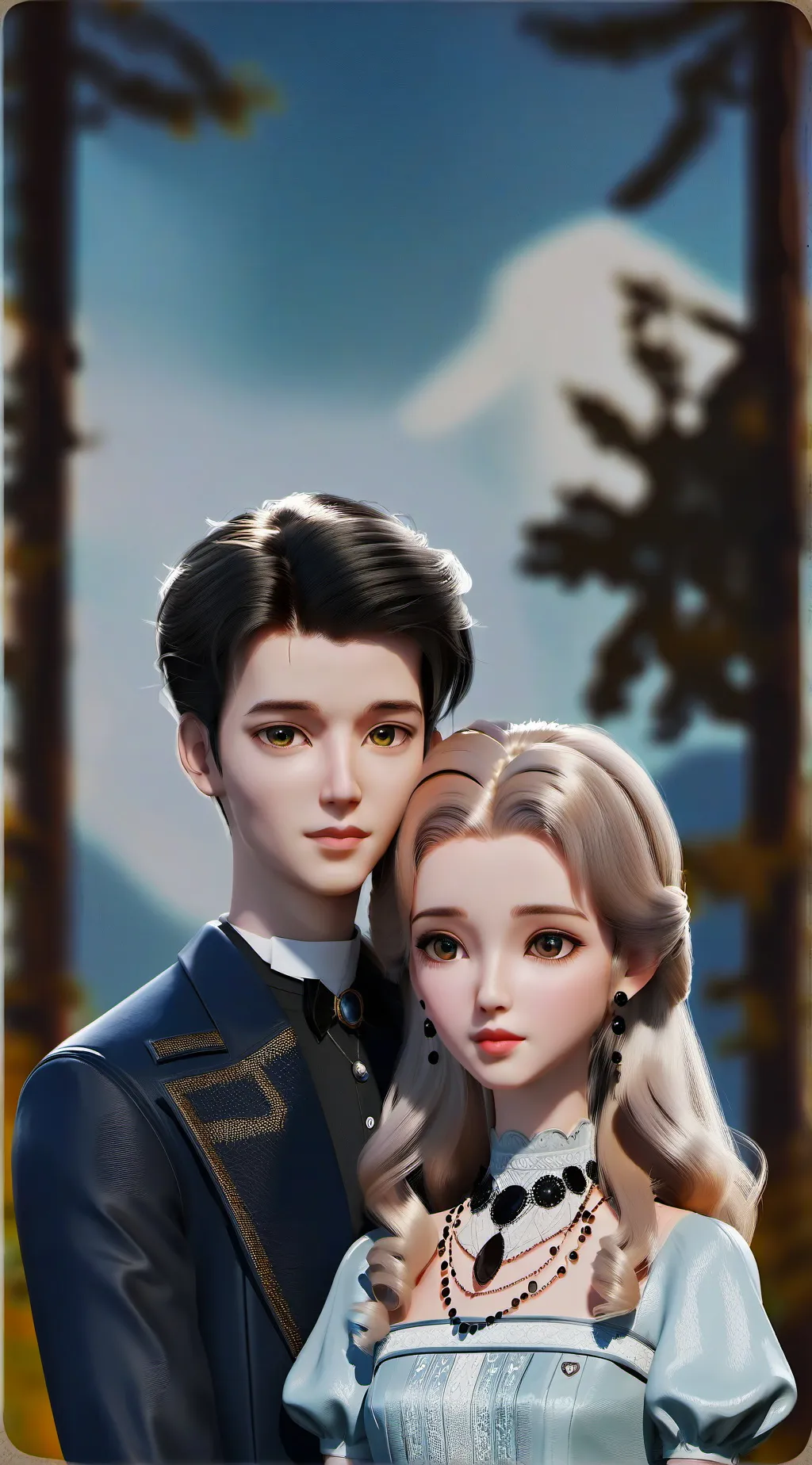 ai character: Gavin and Stacy  background
