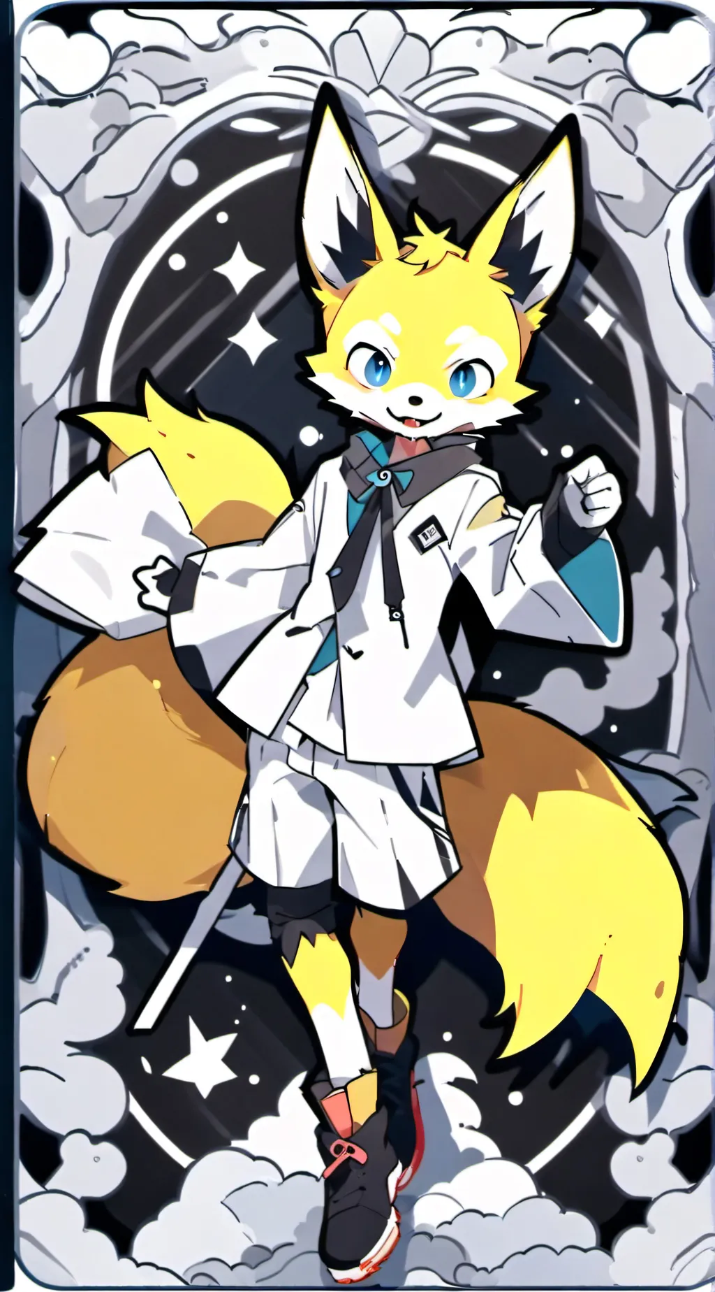 ai character: Tails miles proler background