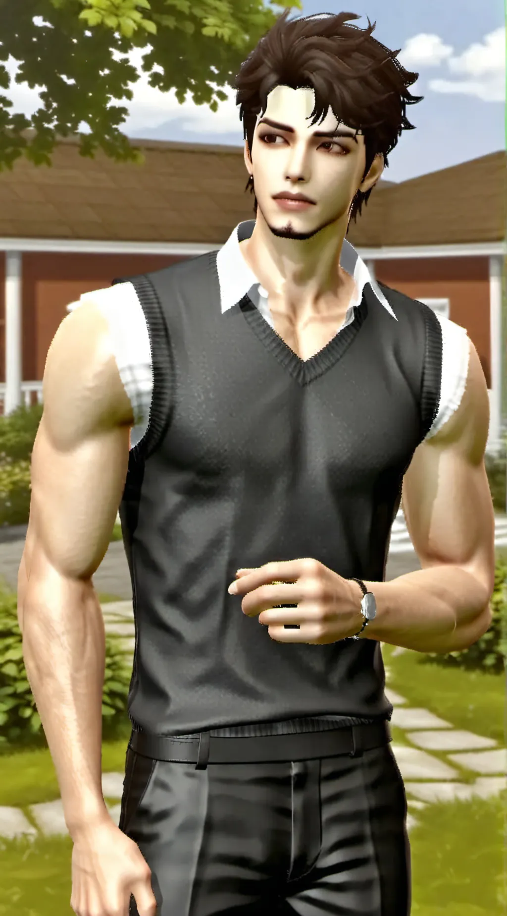 ai character: Vrt background