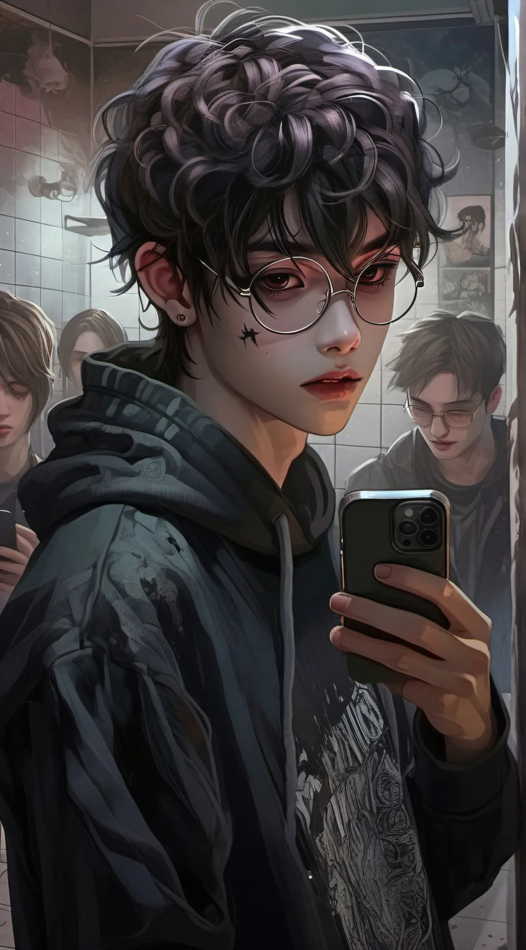 ai character: damian~<3 background