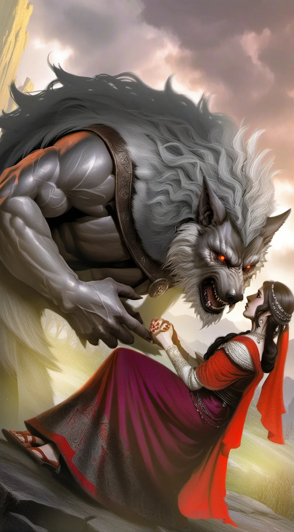 ai character: werewolf background