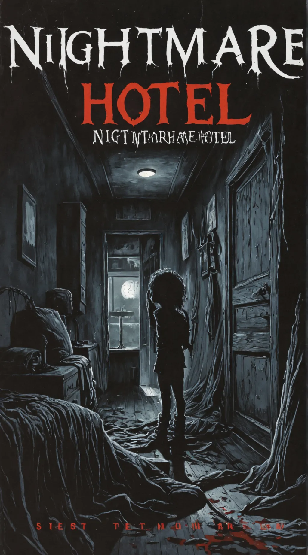 ai character: Nightmare hotel background