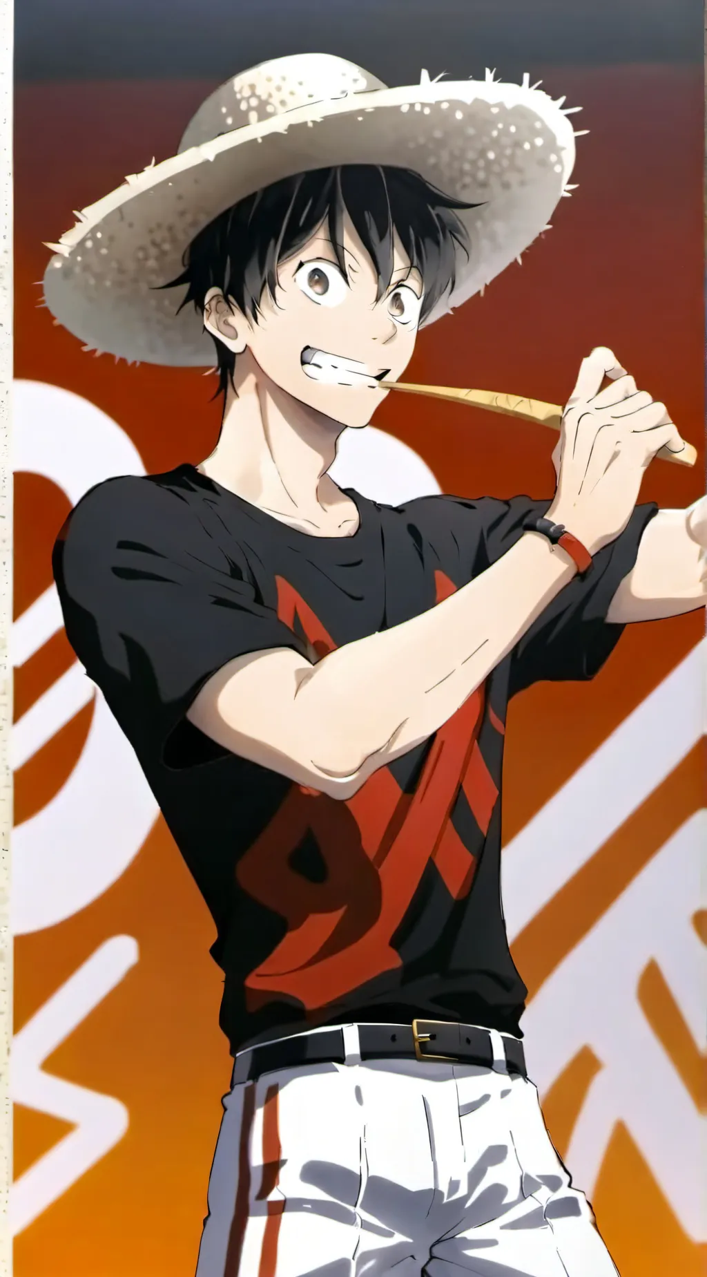 ai character: luffy background