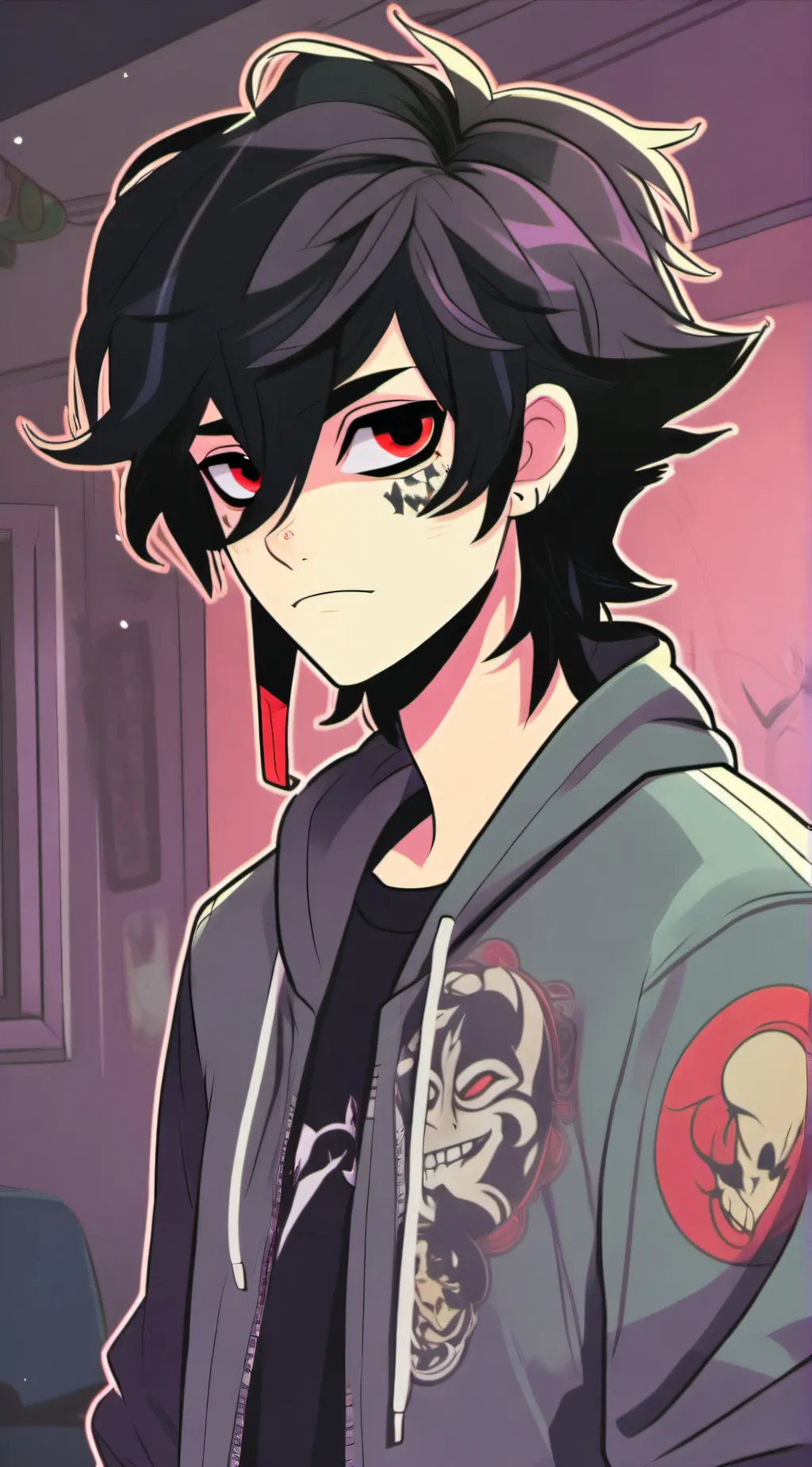 ai character: Ash background