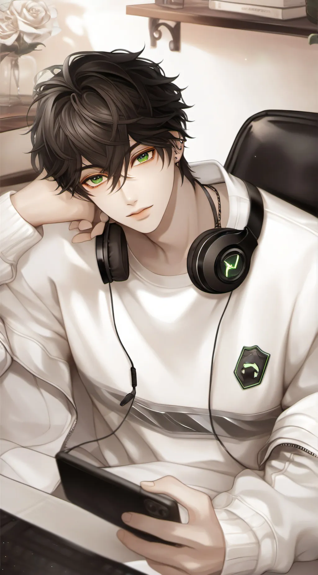 ai character: ~{ Justin }~ background