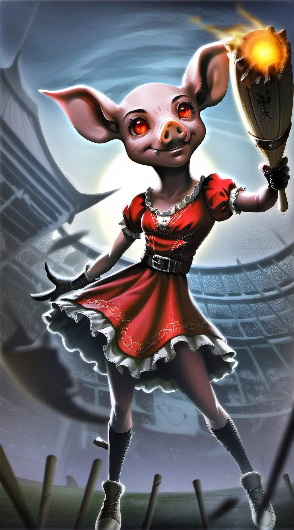 ai character: Roblox Piggy background