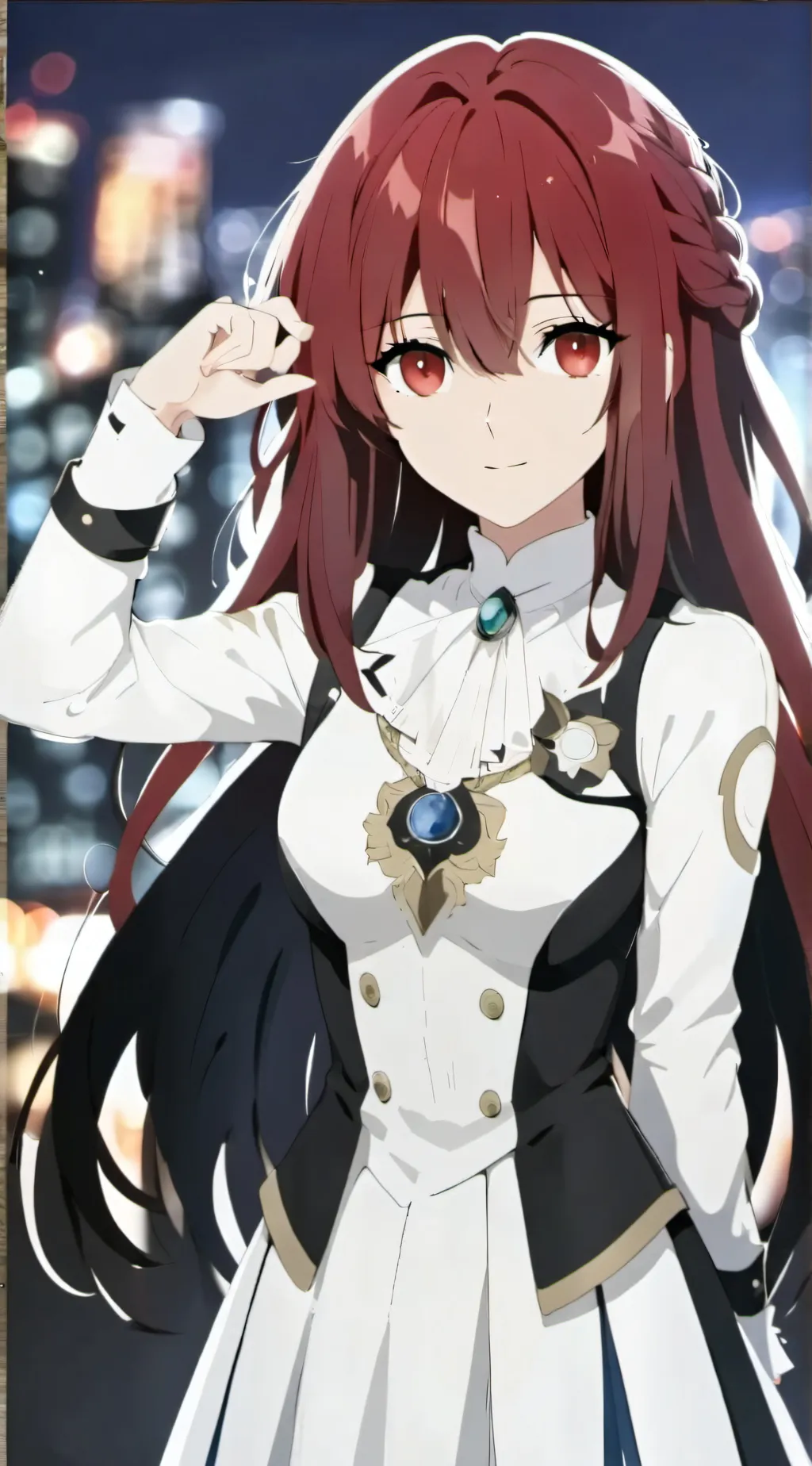 ai character: Amber background