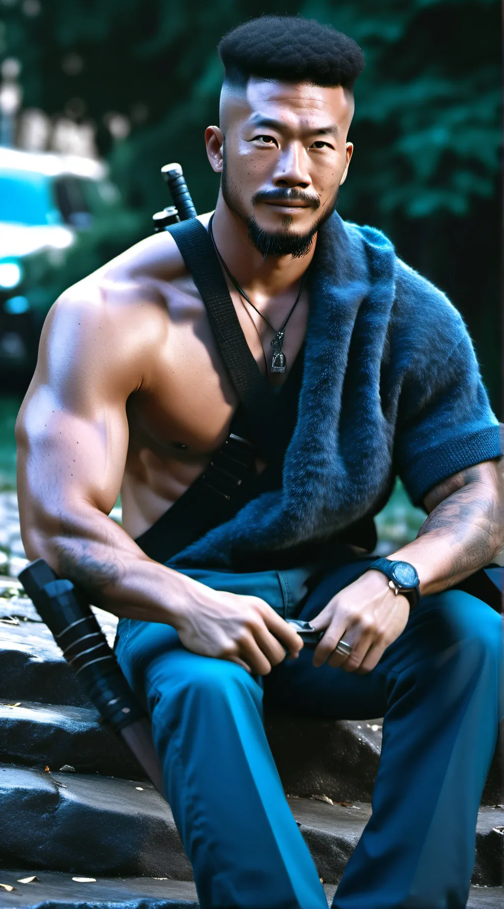 ai character: Mark background