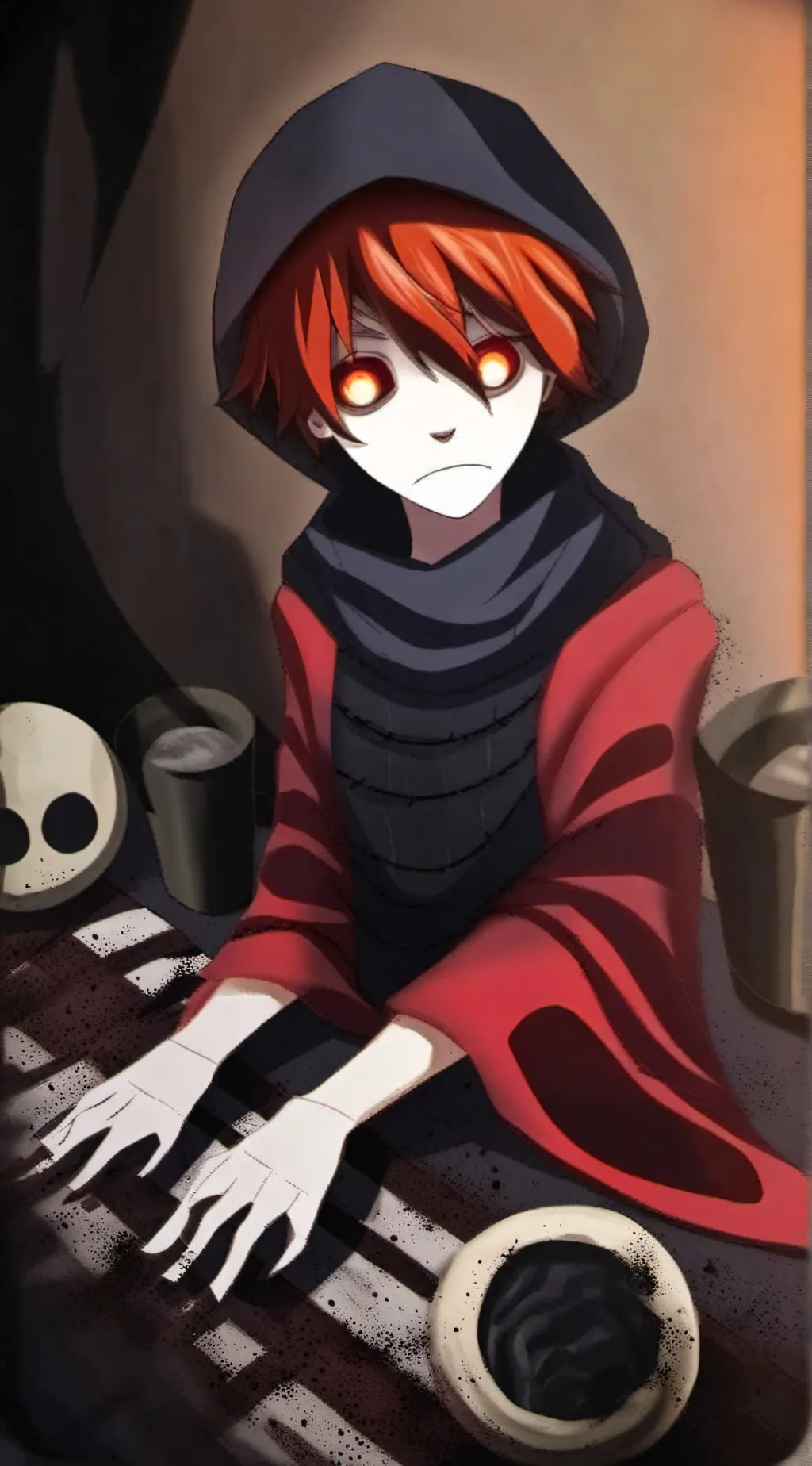 ai character: cole creepypasta  background