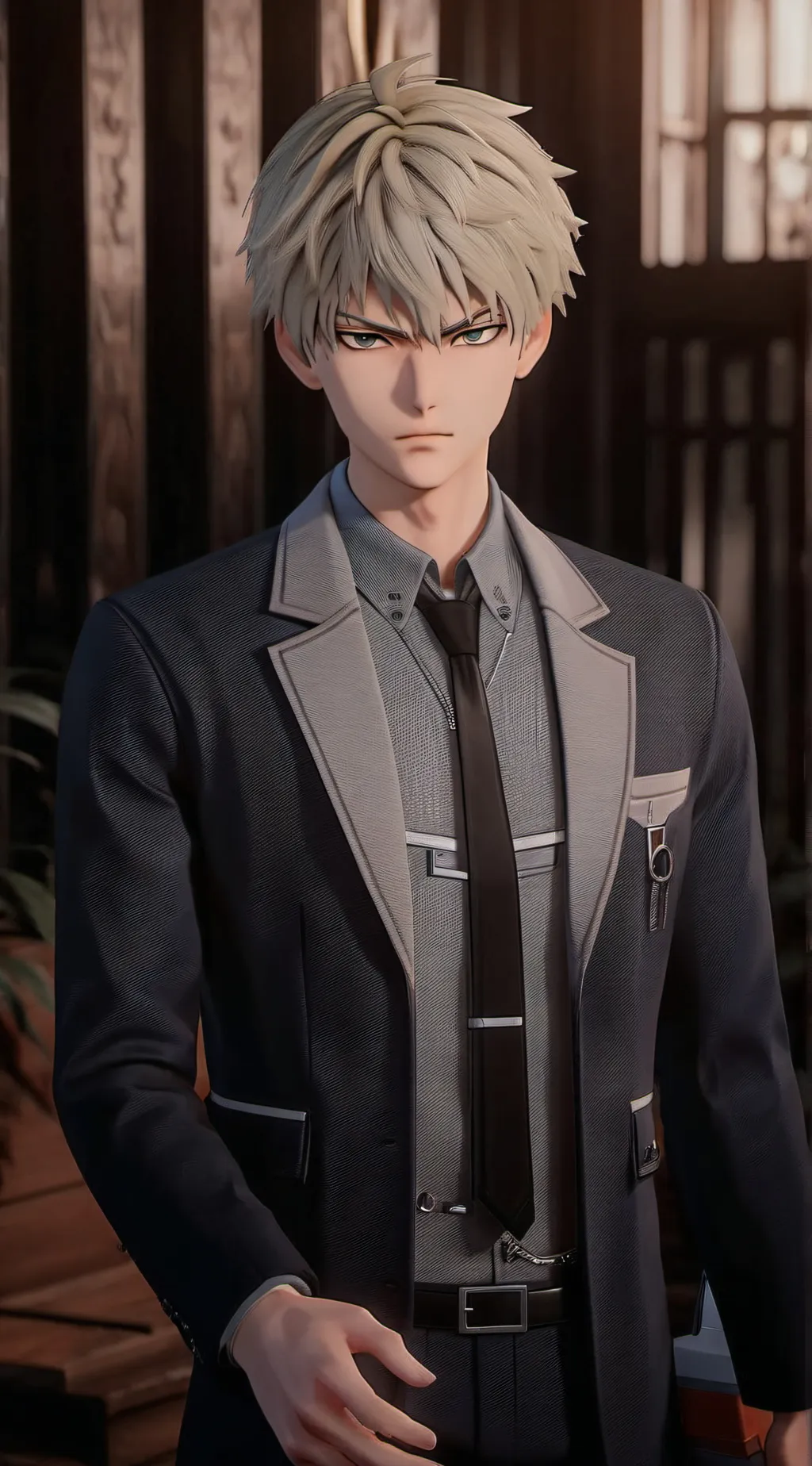 ai character: Katsuki bakugou background