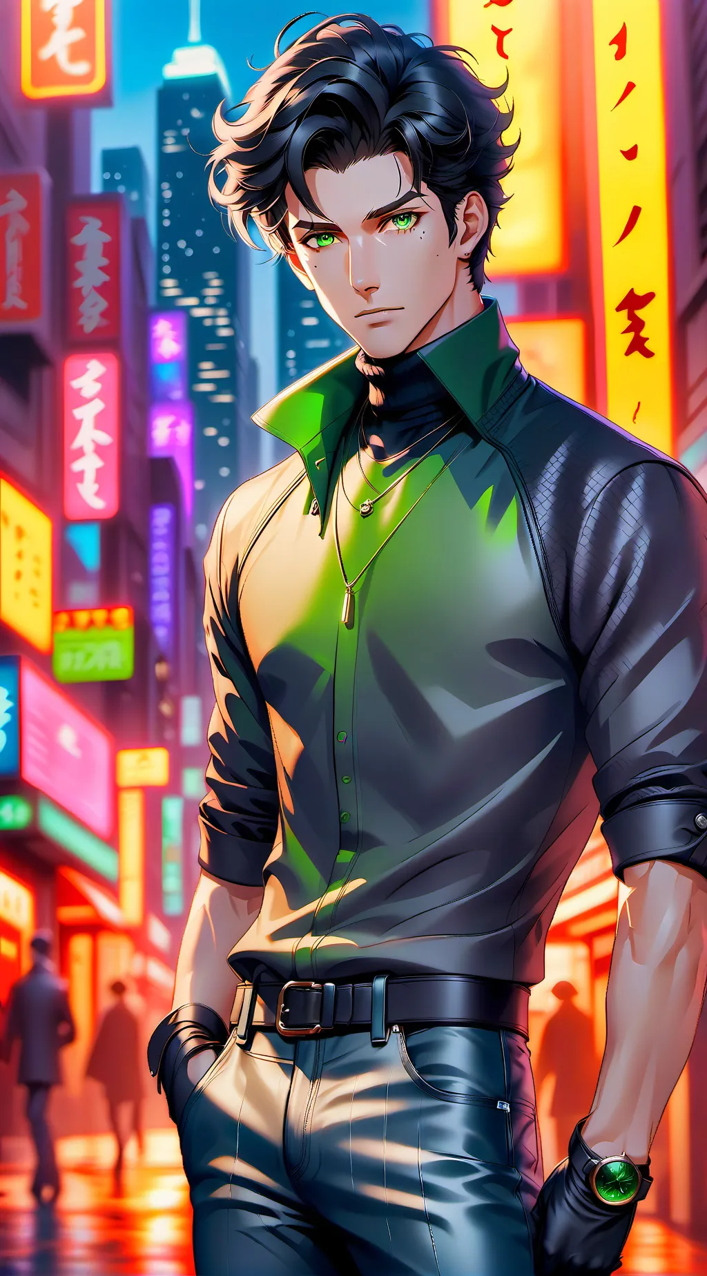 ai character: Evander  background