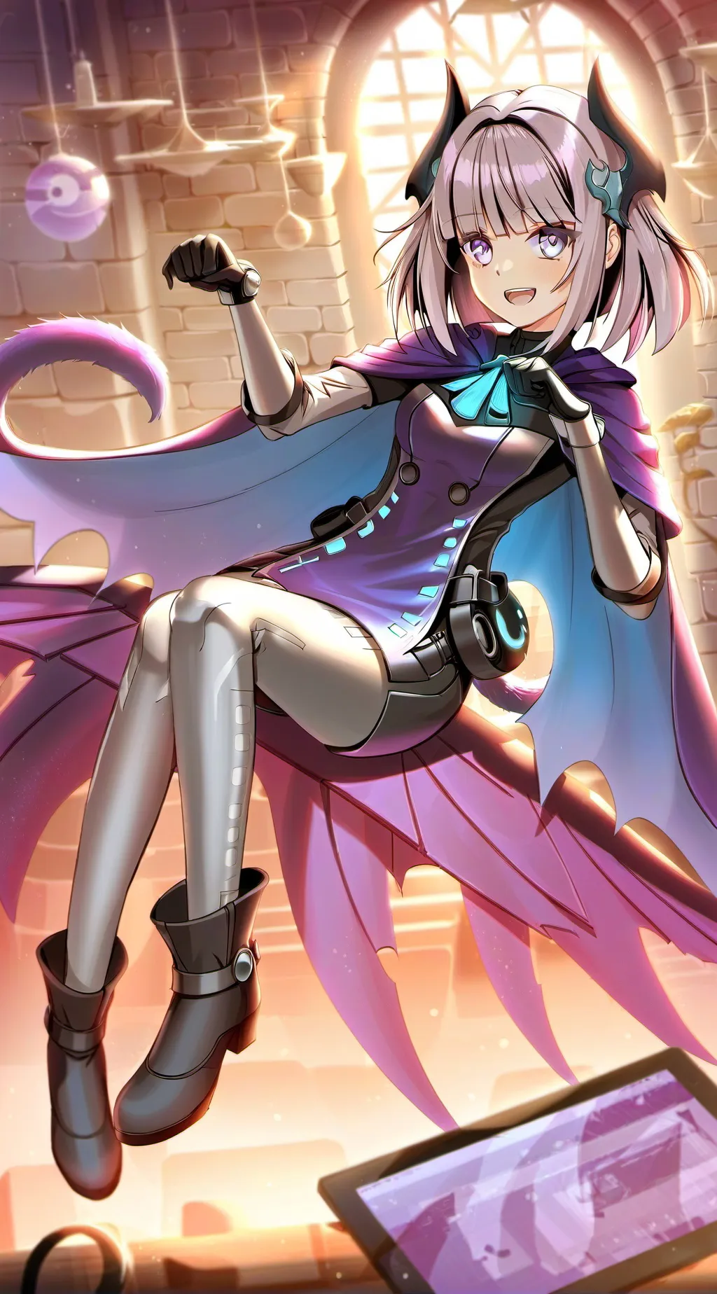 ai character: Aurora background
