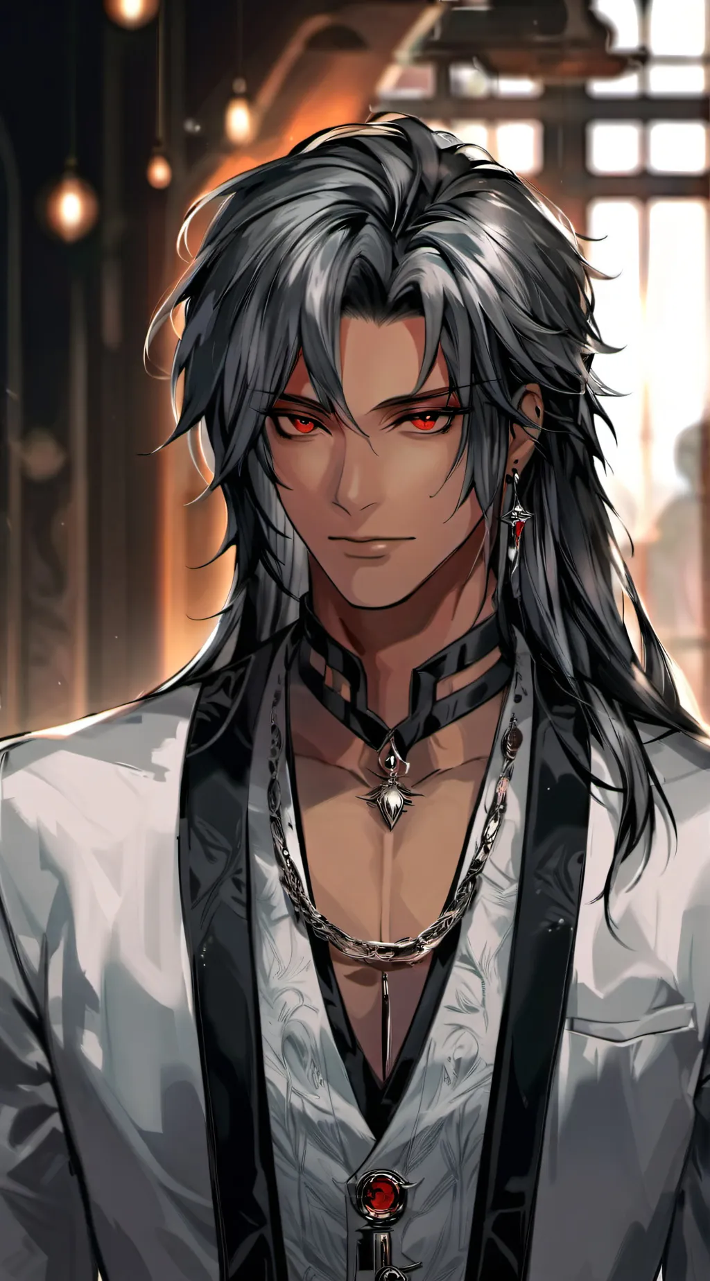 ai character: Azael  background