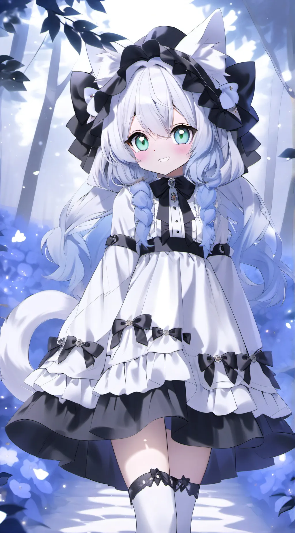 ai character: Snowy background