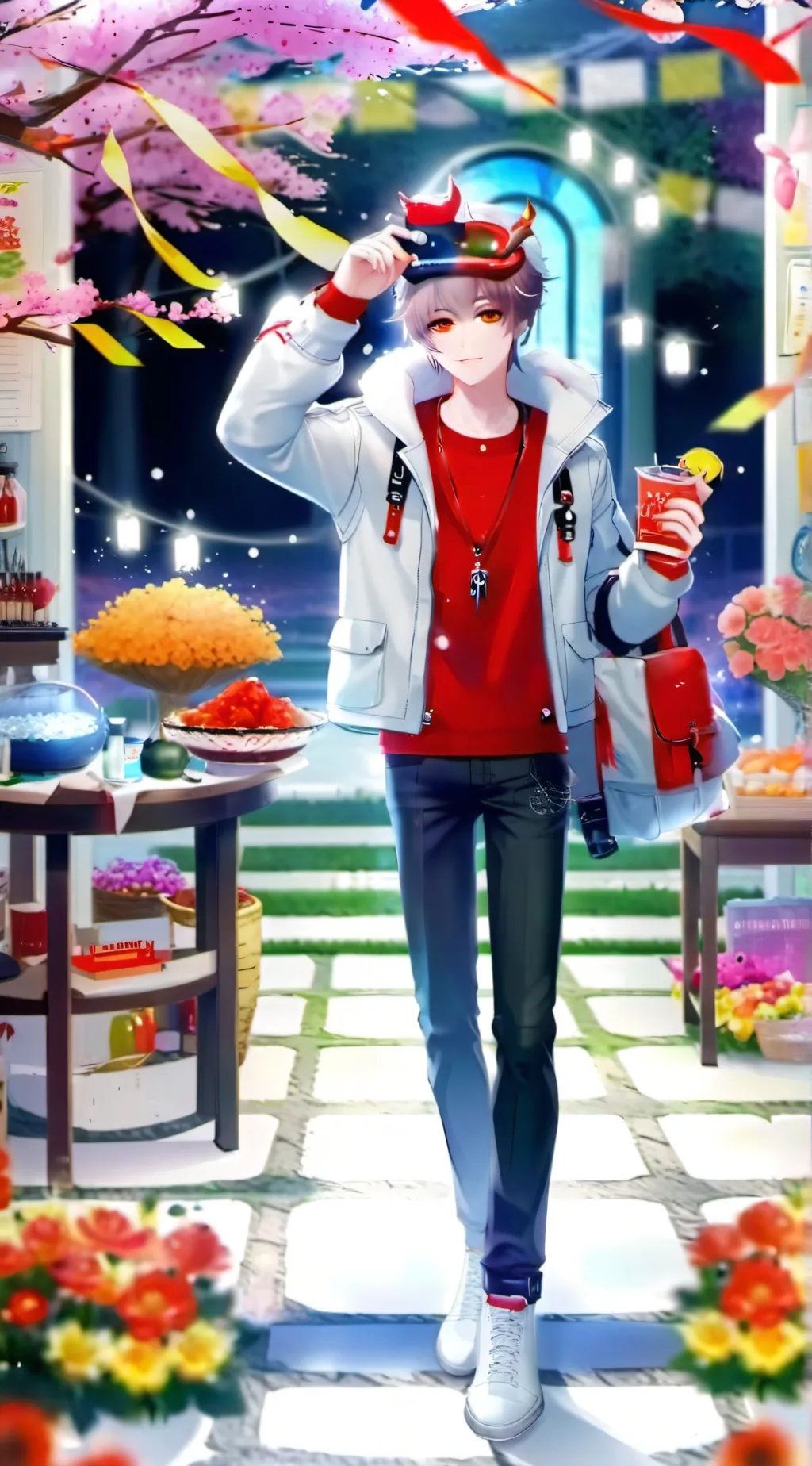 ai character: cash and Nico  background