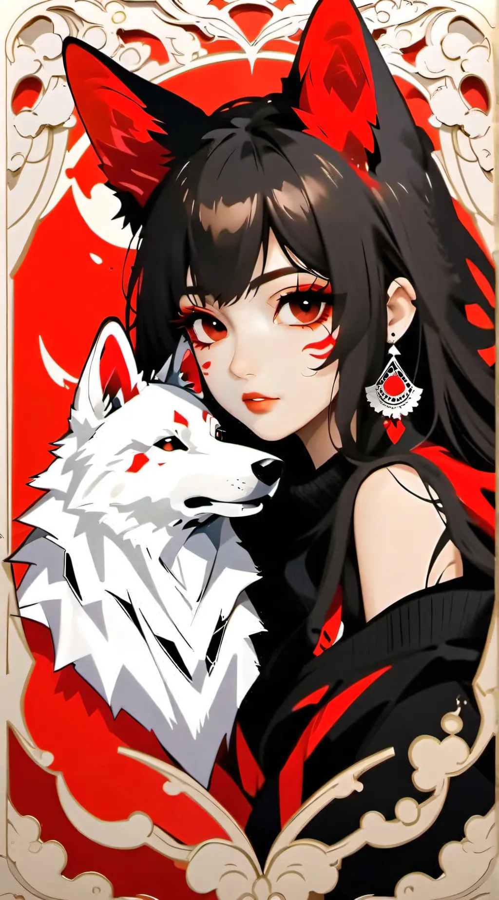 ai character: Luna background