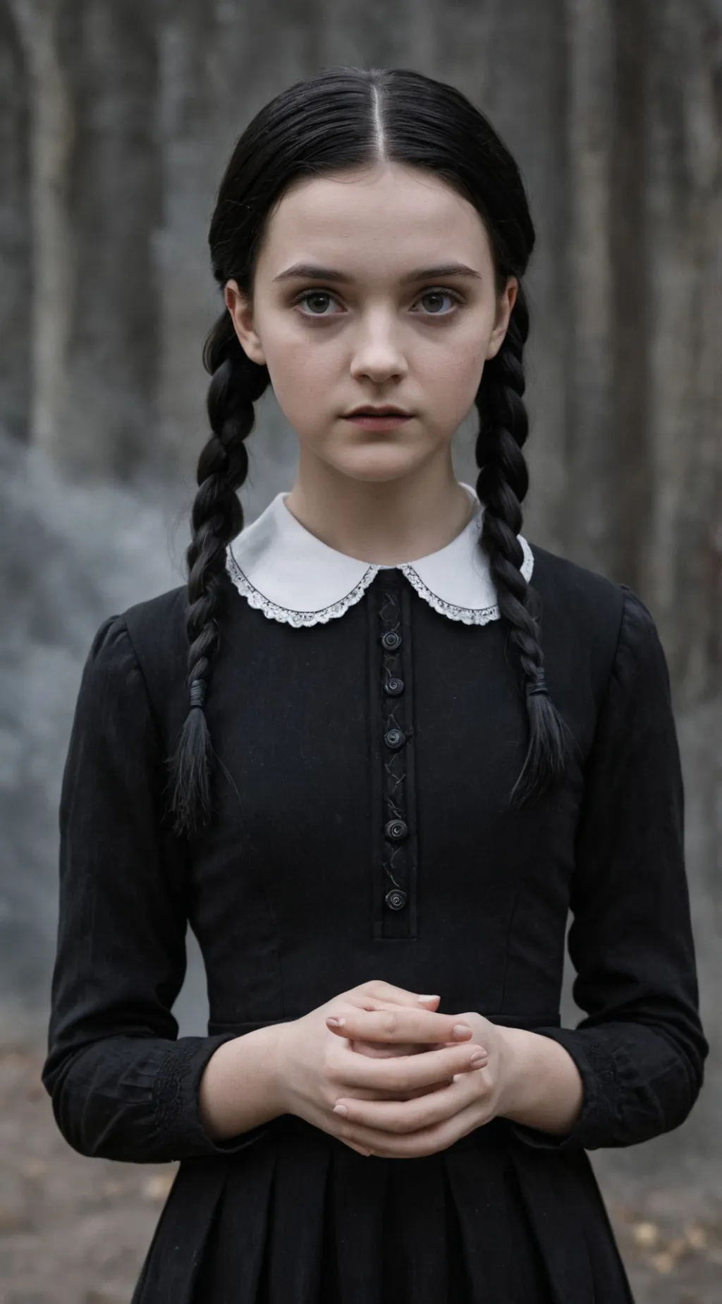 ai character: Wednesday Addams background