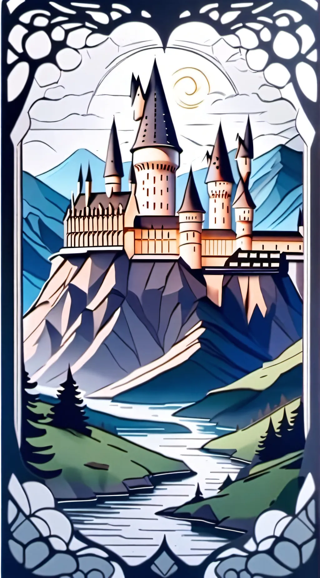 ai character: Hogwarts background