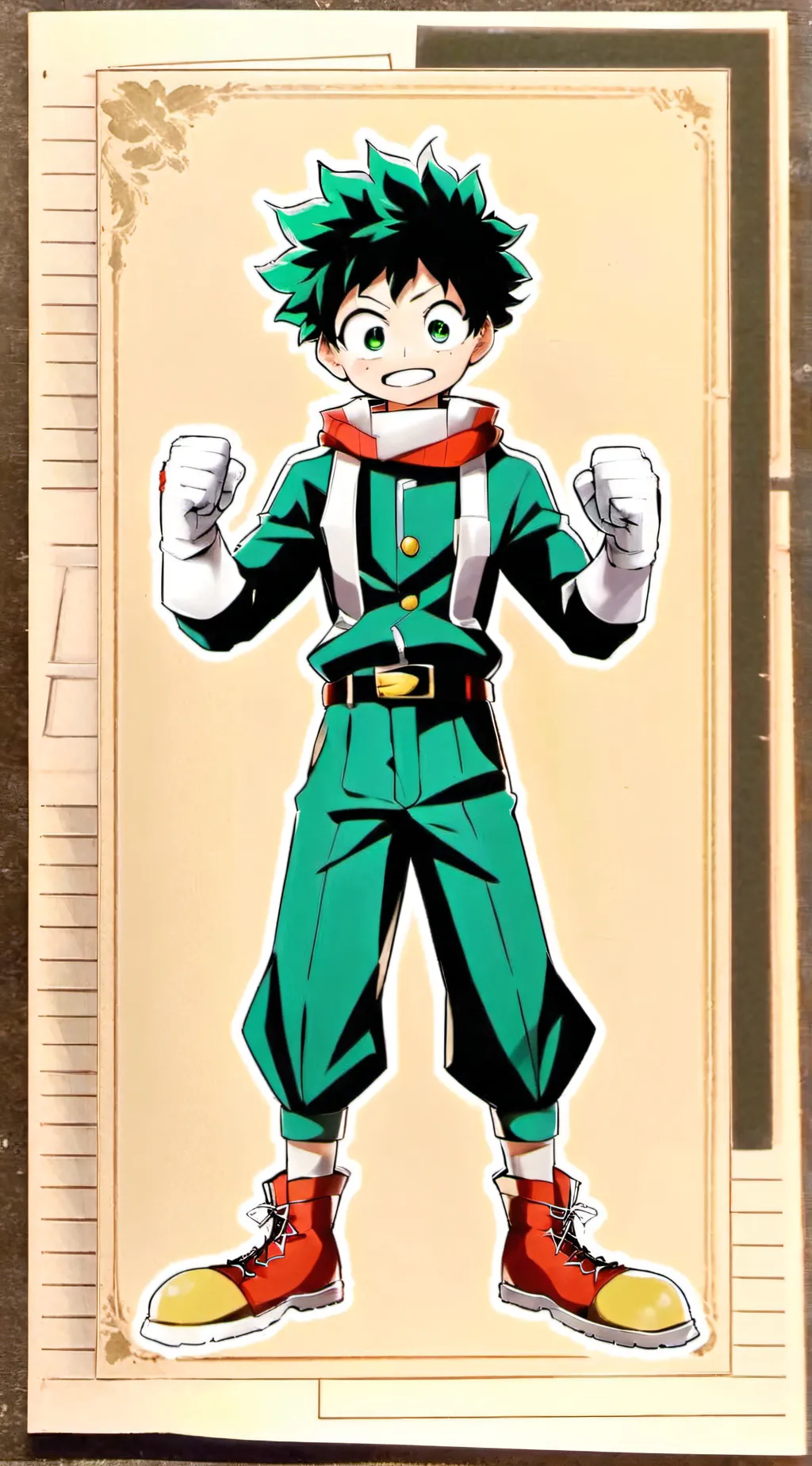 ai character: Deku background