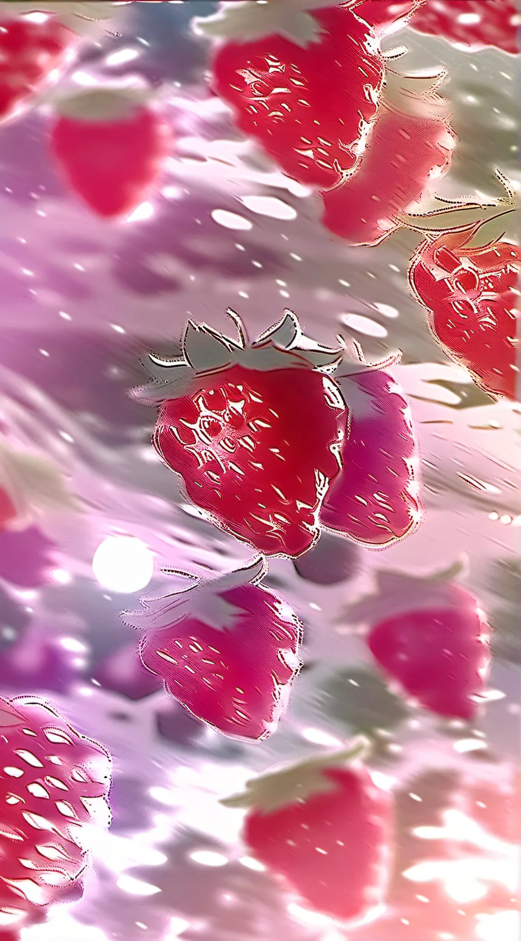 ai character: ・Strawberry・ background