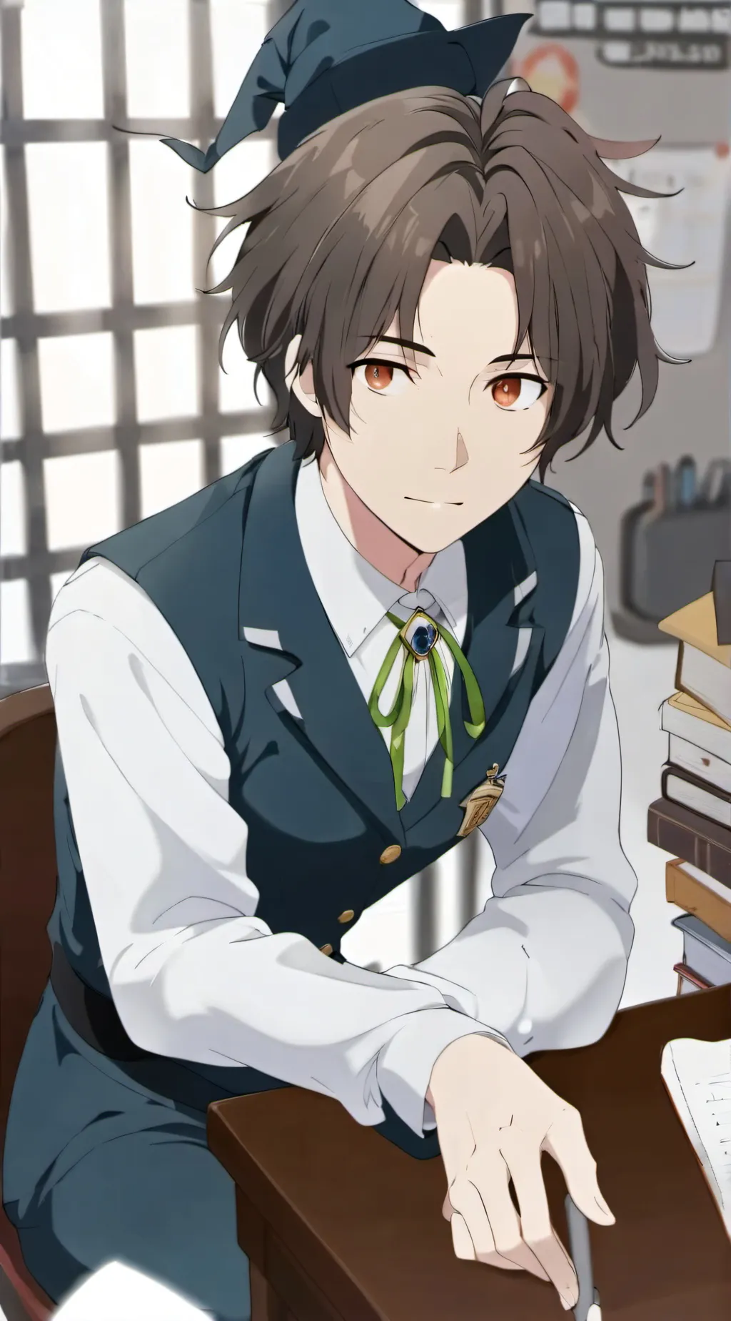 ai character: logan teacher background