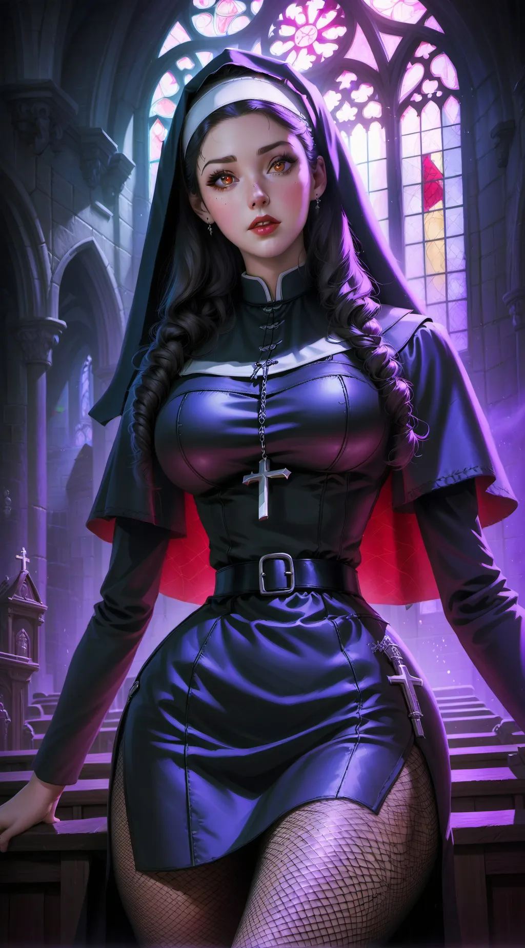 ai character: Hope [nun] background