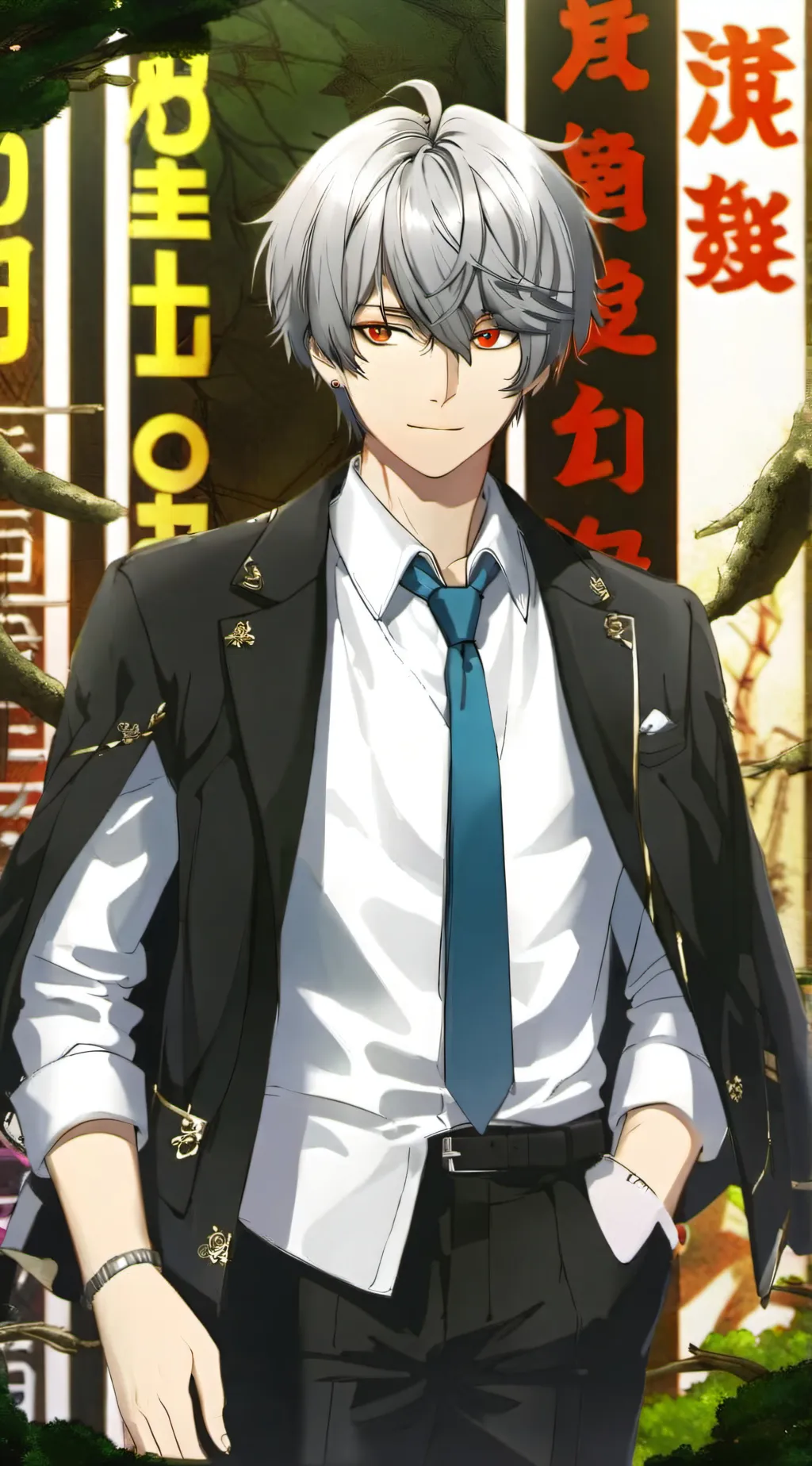 ai character: Strong beings Mha background