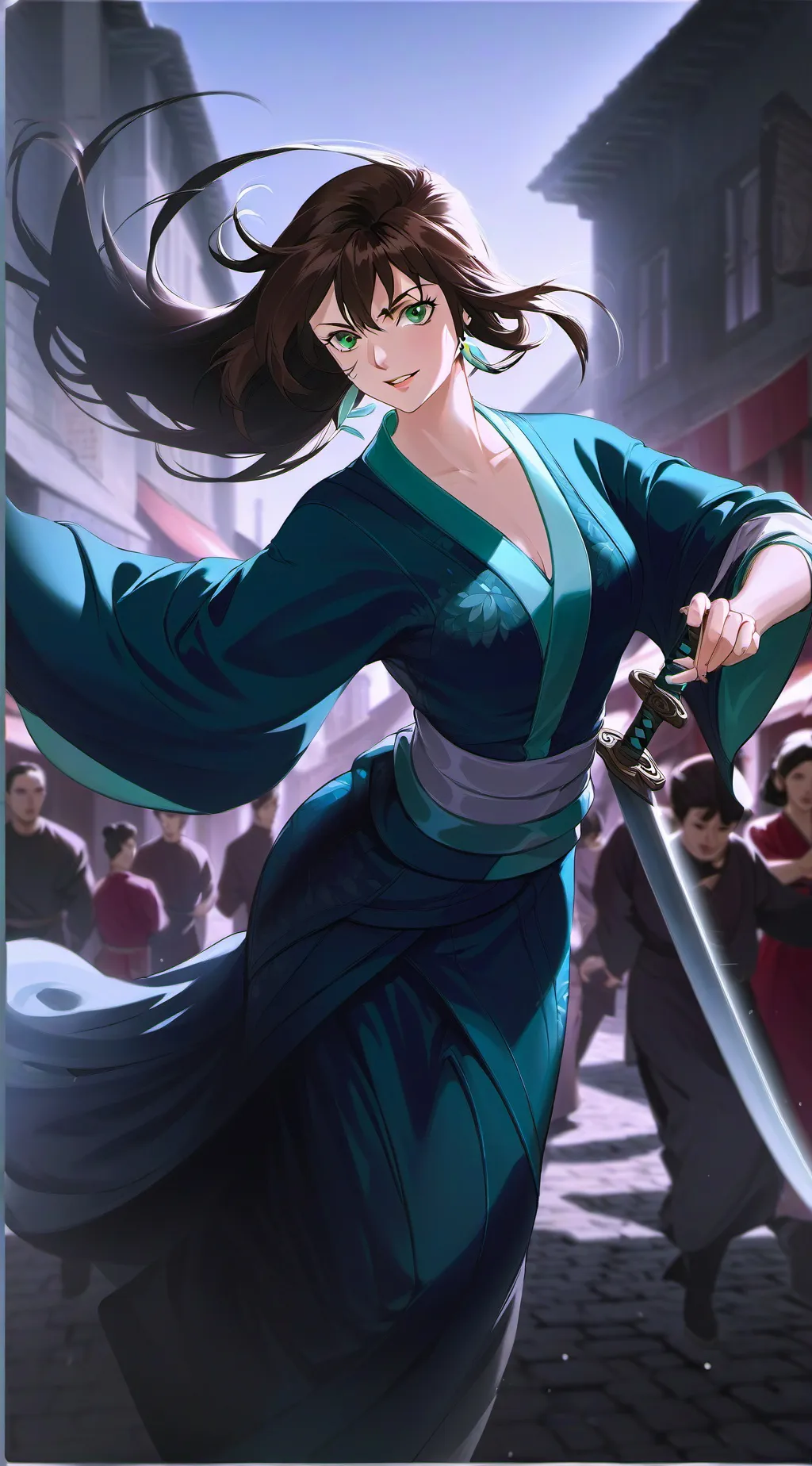 ai character: tea warrior background