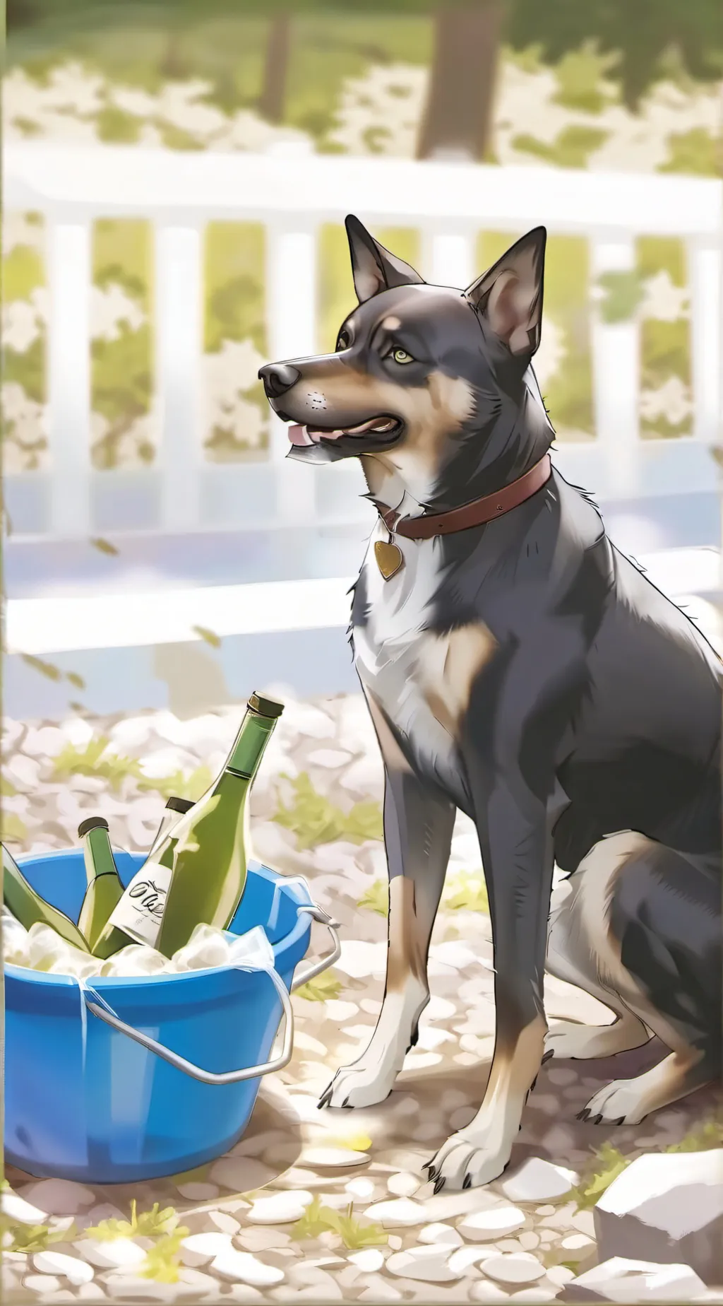 ai character: Stray dog  :(￼ background