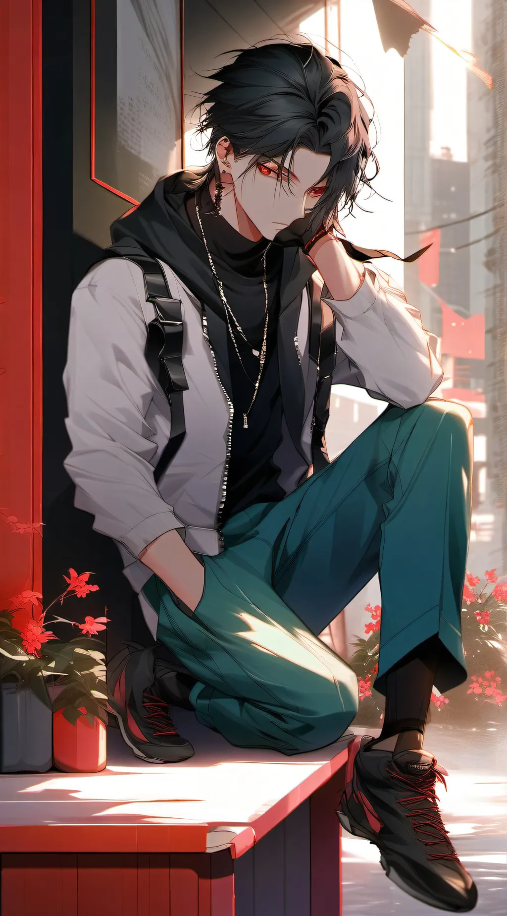 ai character: Noah  background