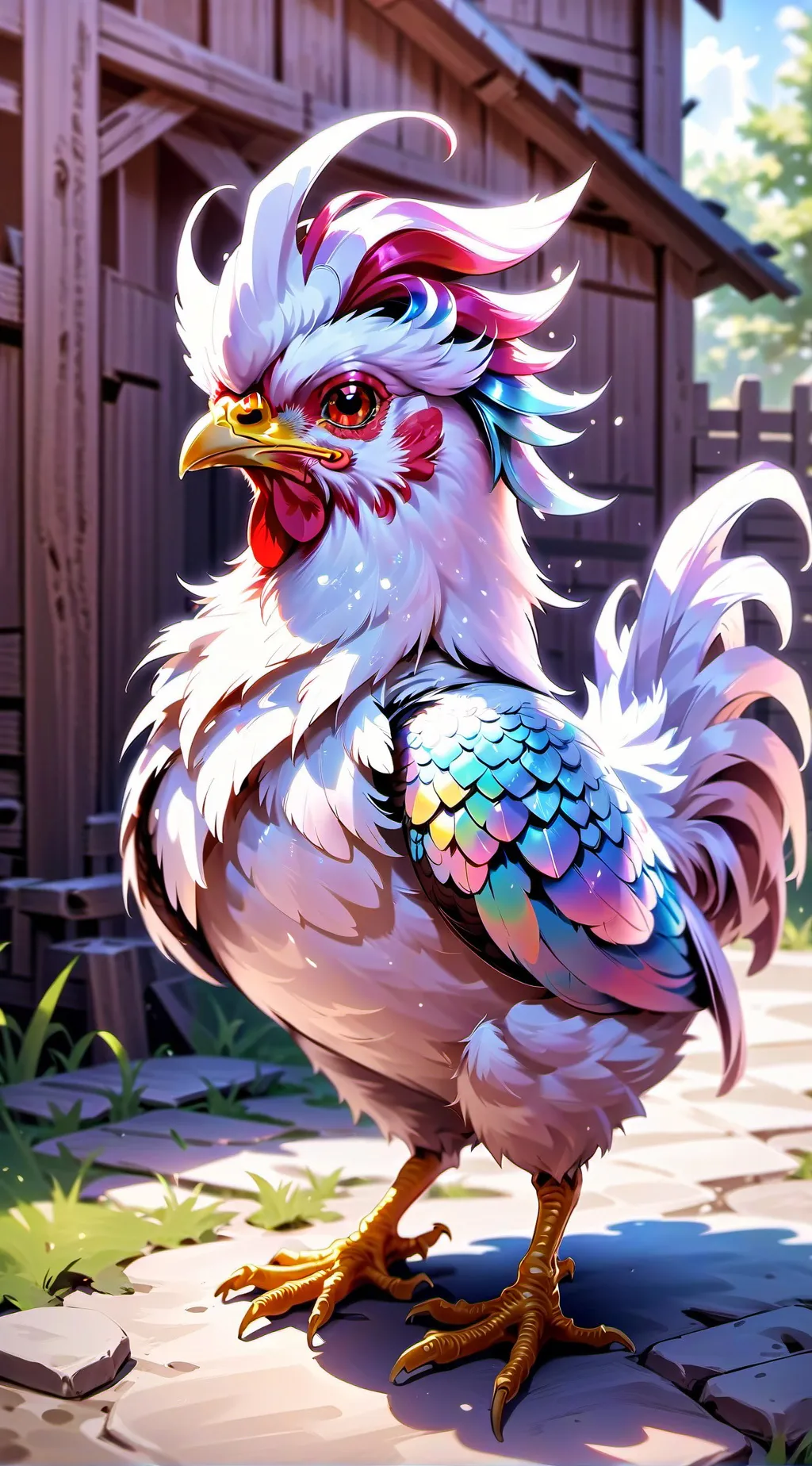 ai character: baki bock  background