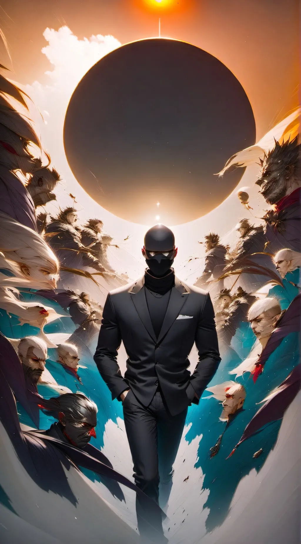 ai character:  Mr. Black  background