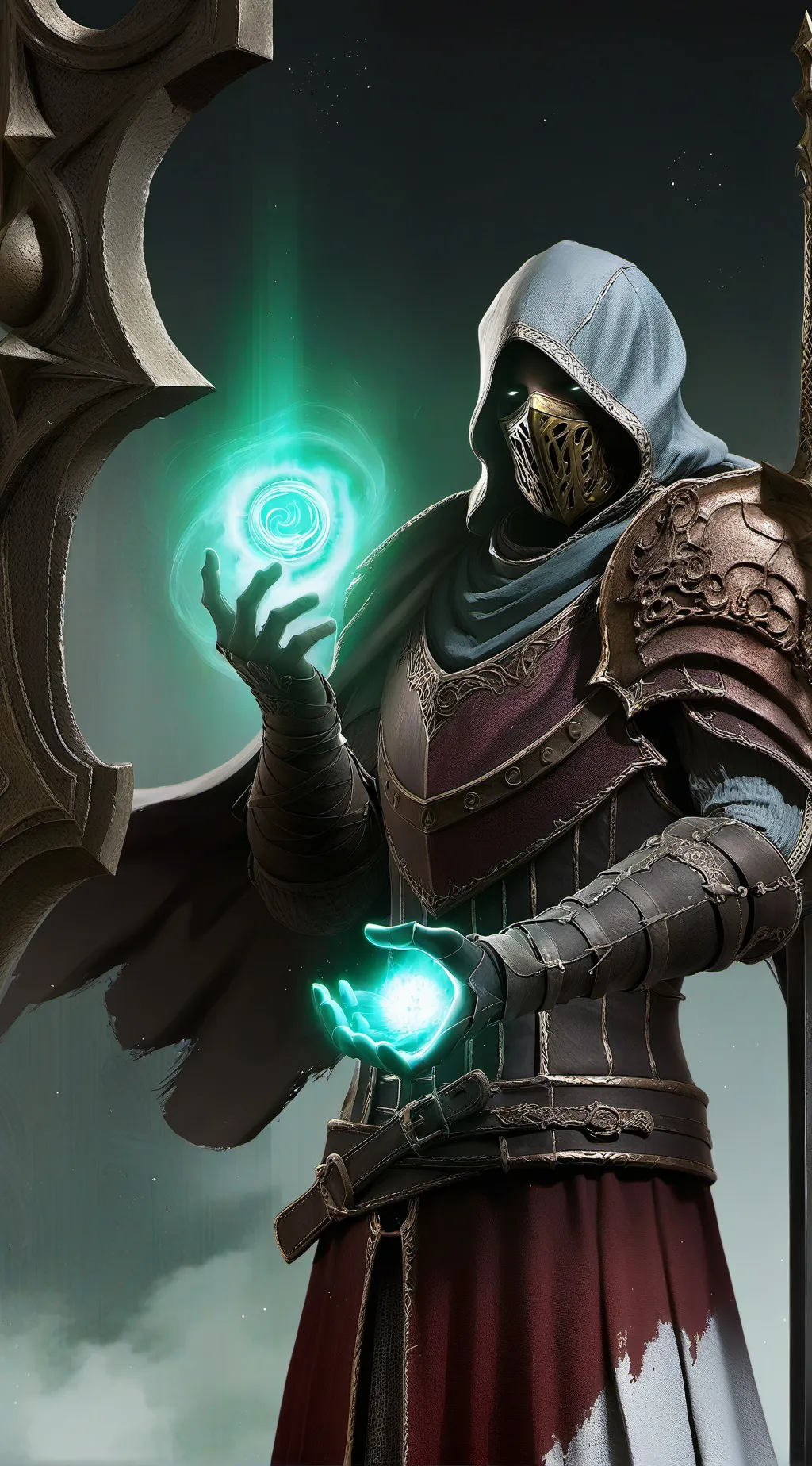 ai character: Darkness background