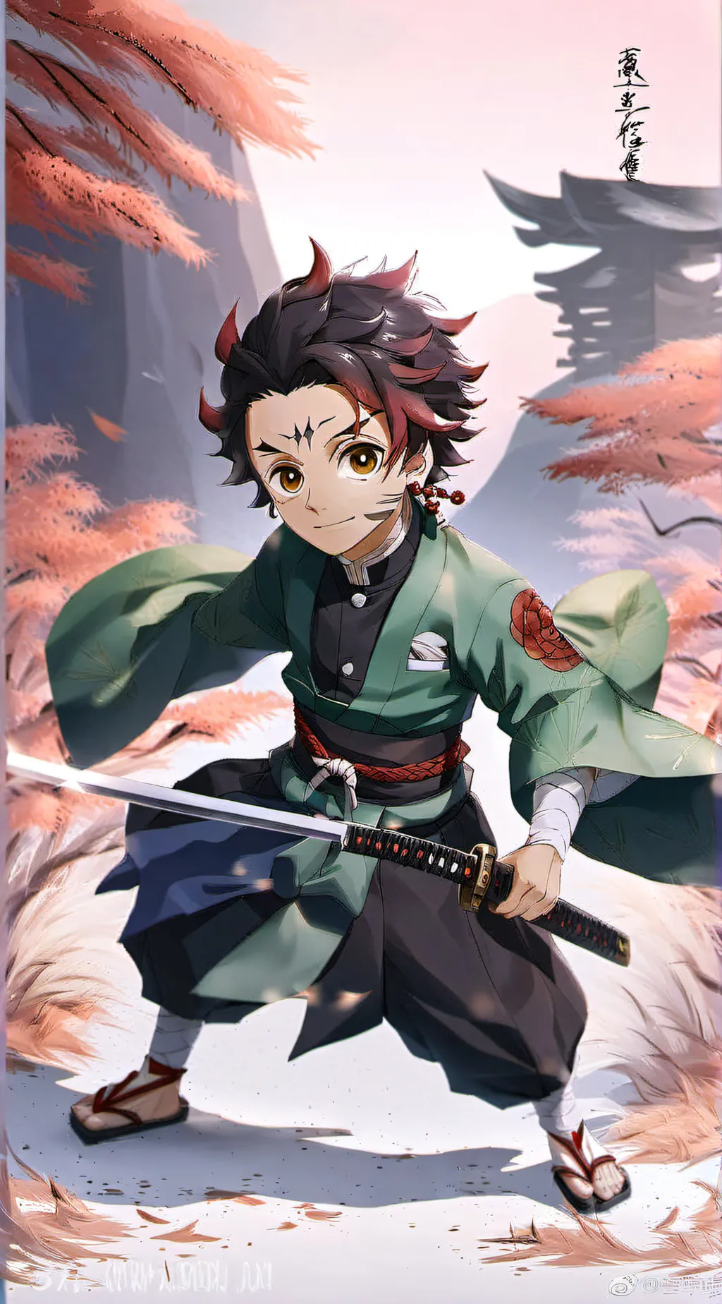 ai character: hashira background
