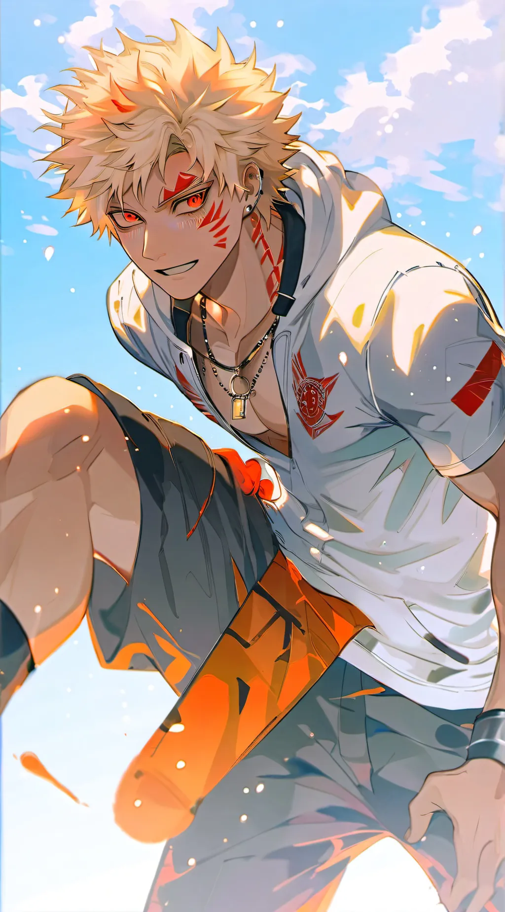 ai character: Katsuki bakugo background