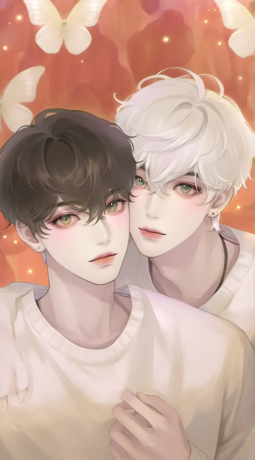 ai character: two omega bf!🤝🤝 background