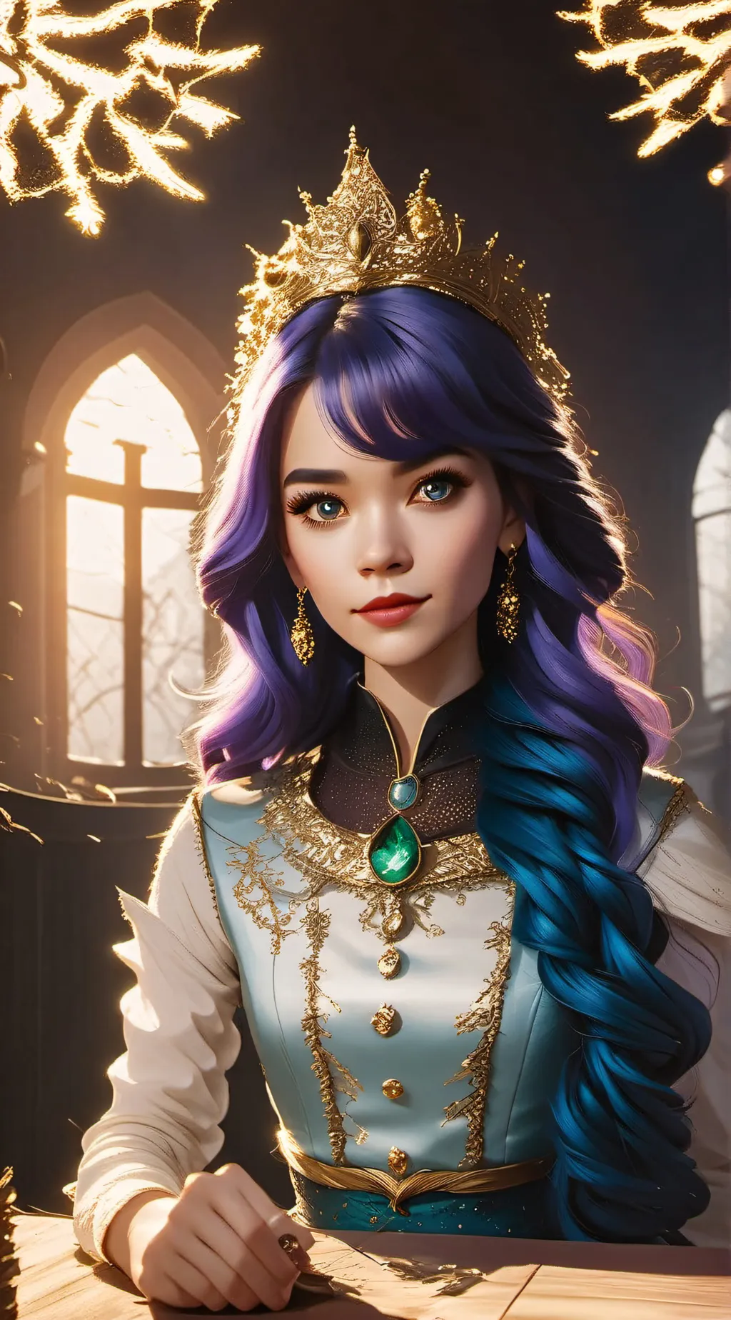 ai character: Queen Mal background