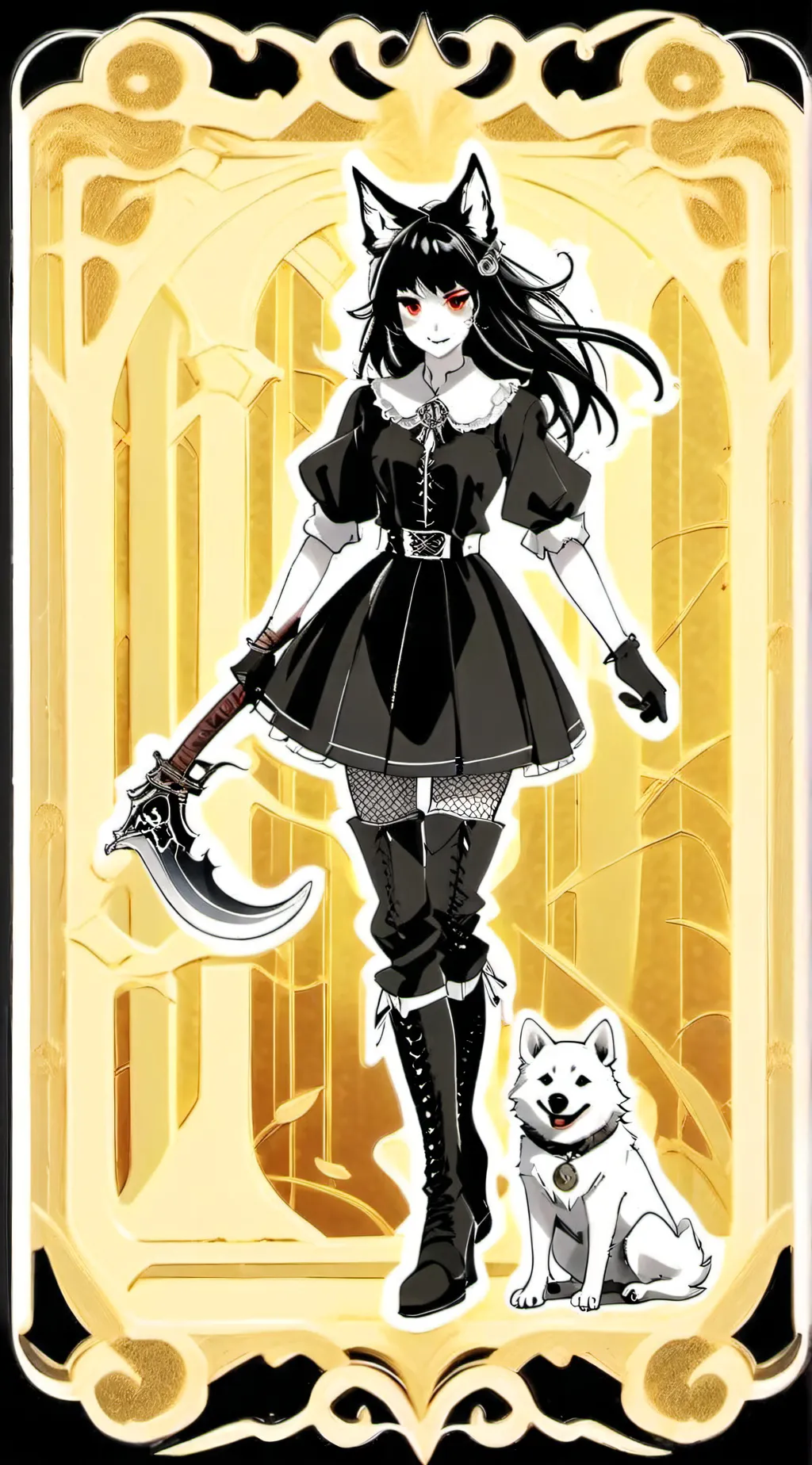 ai character: death genderbend background