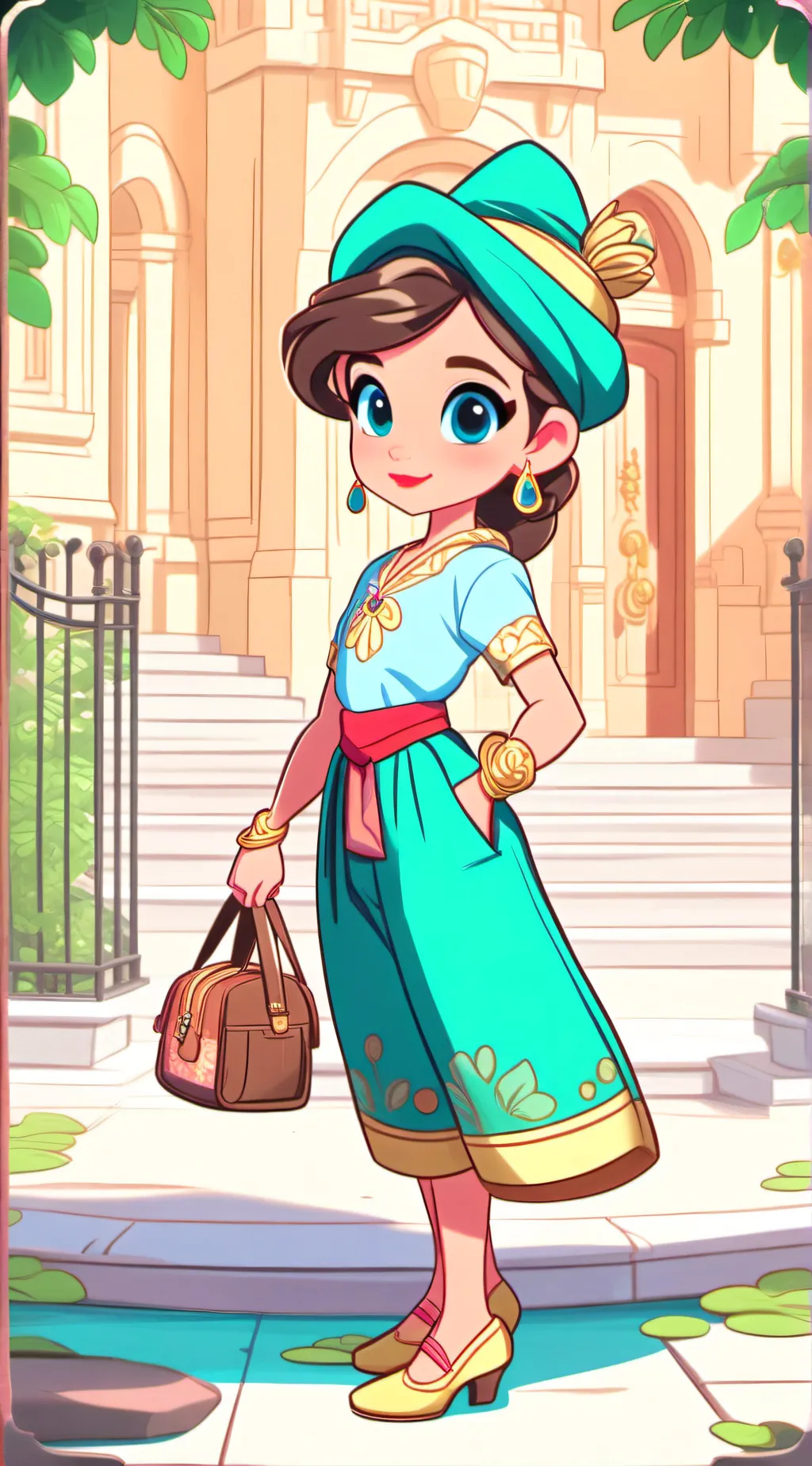 ai character: dora  background