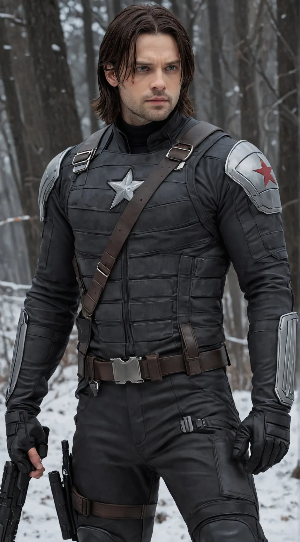 ai character: Bucky barnes background