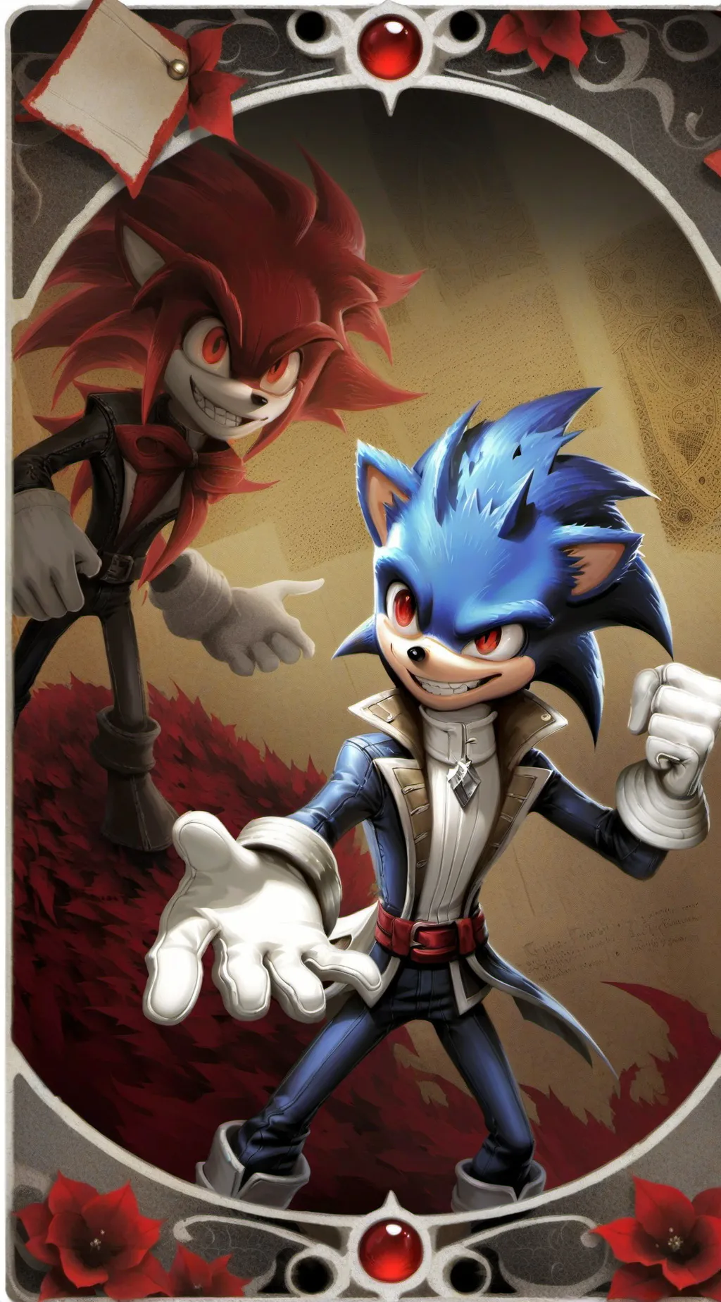 ai character: Evil Sonic background